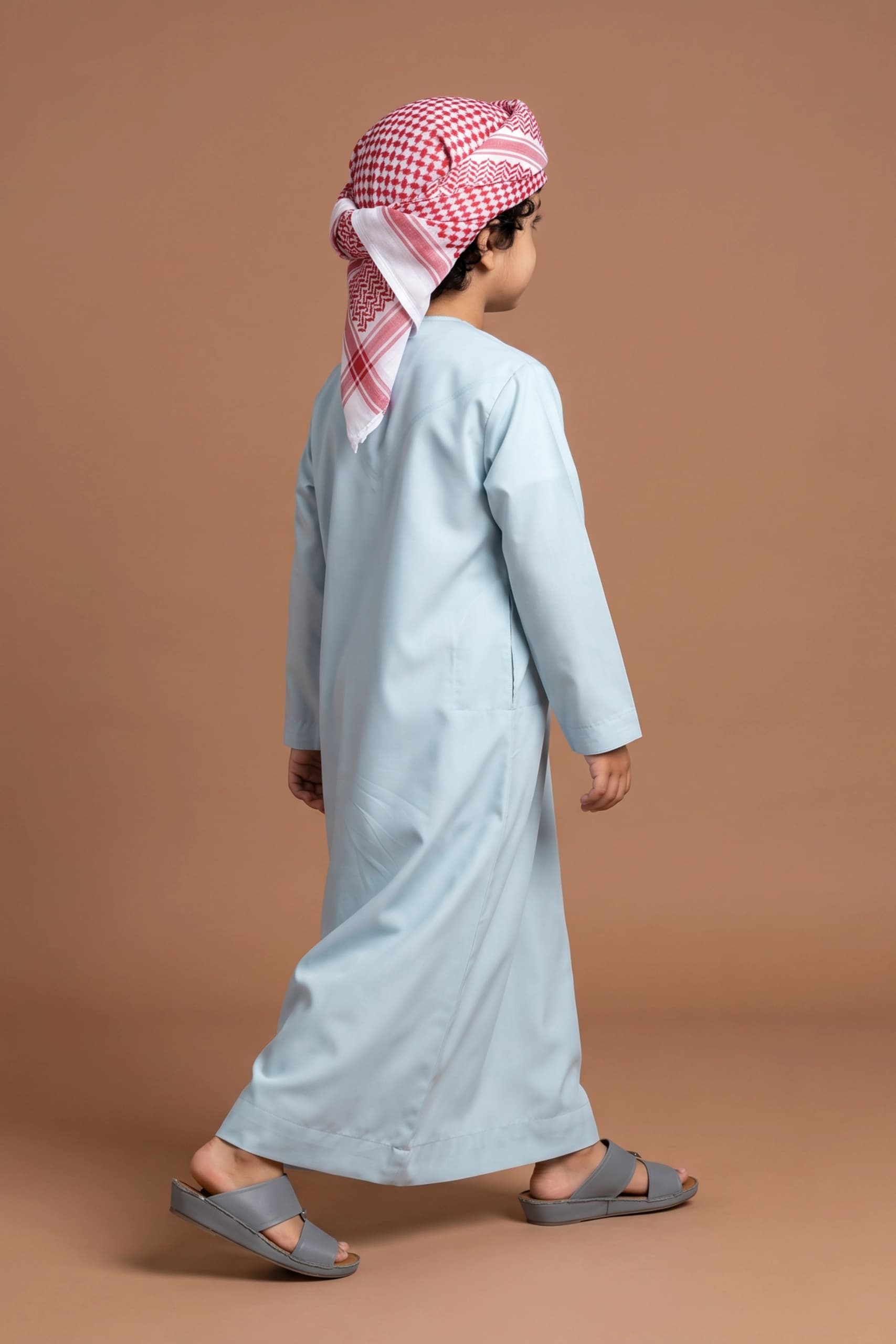Powder Blue Kids Kandora - 6
