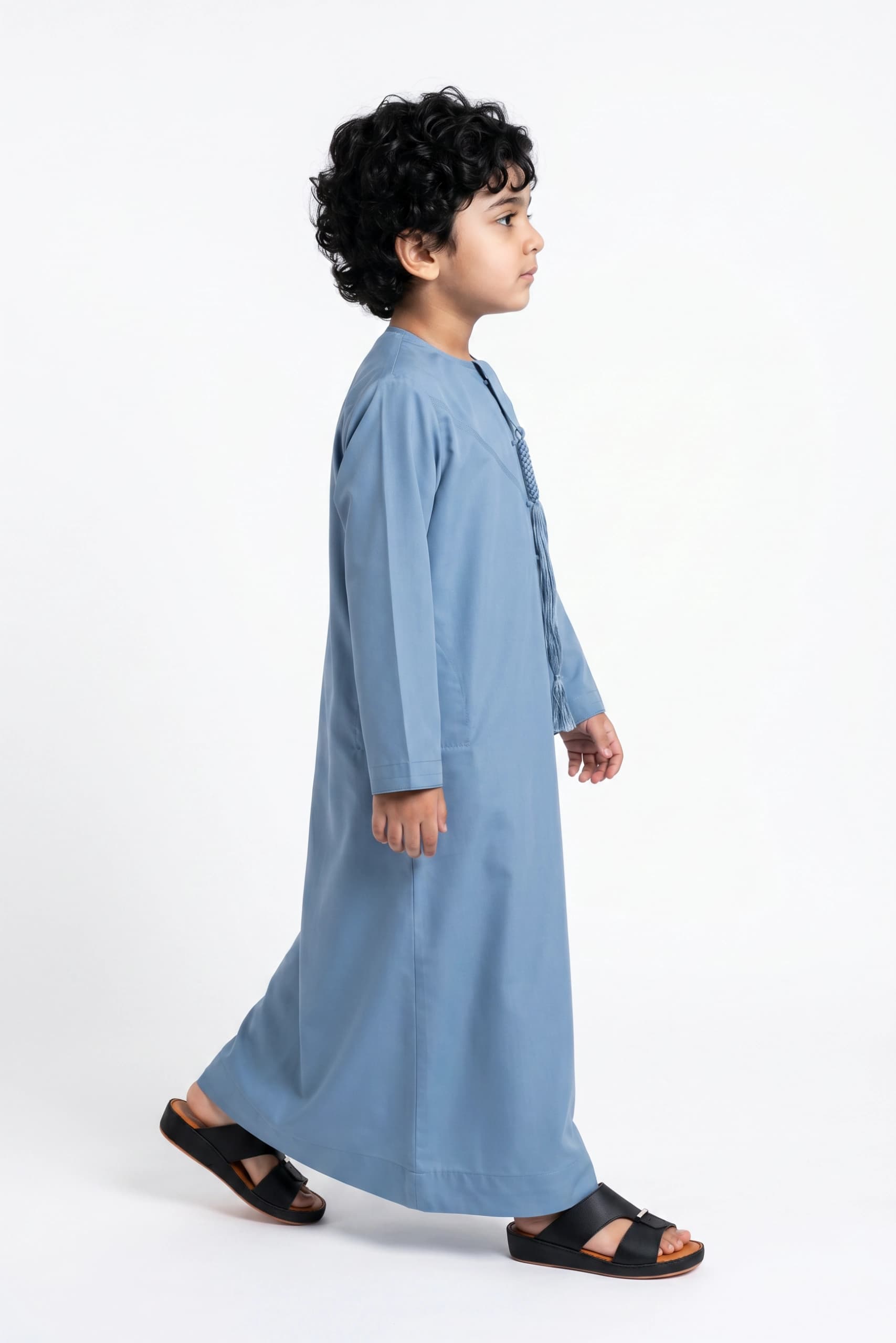 كندورة أطفال لون جينز مُعتدل - 5