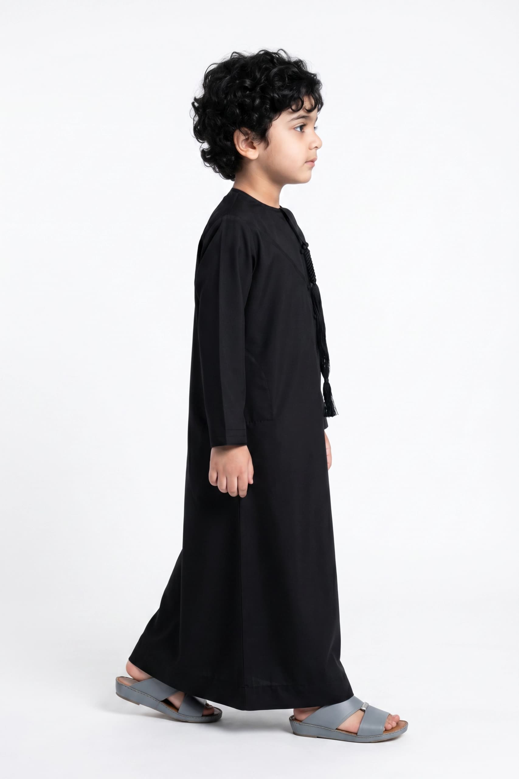 Classic Black Kids Kandora - 4