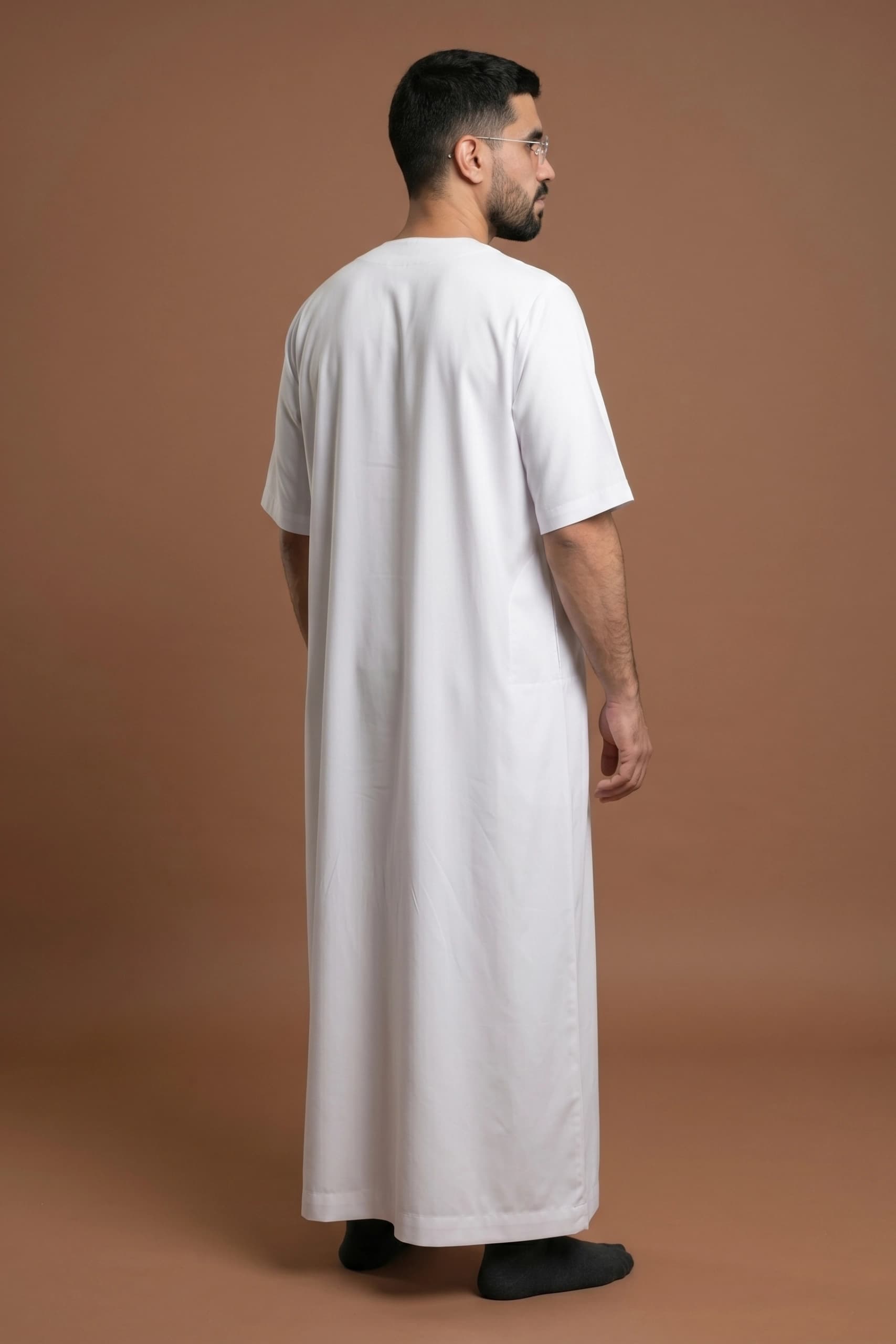 White Cotton Jalabiya for Men
 5