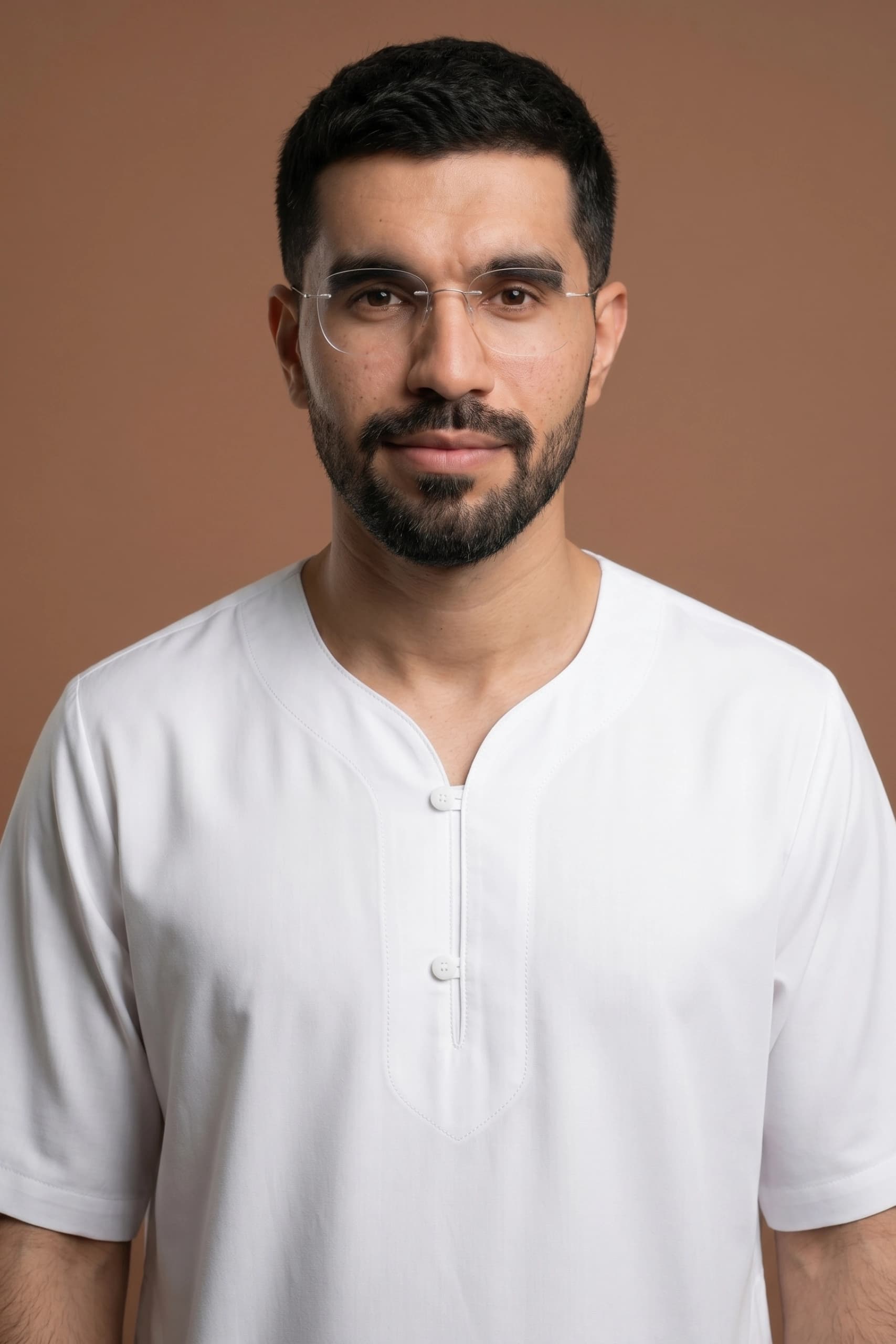 White Cotton Jalabiya for Men
 2