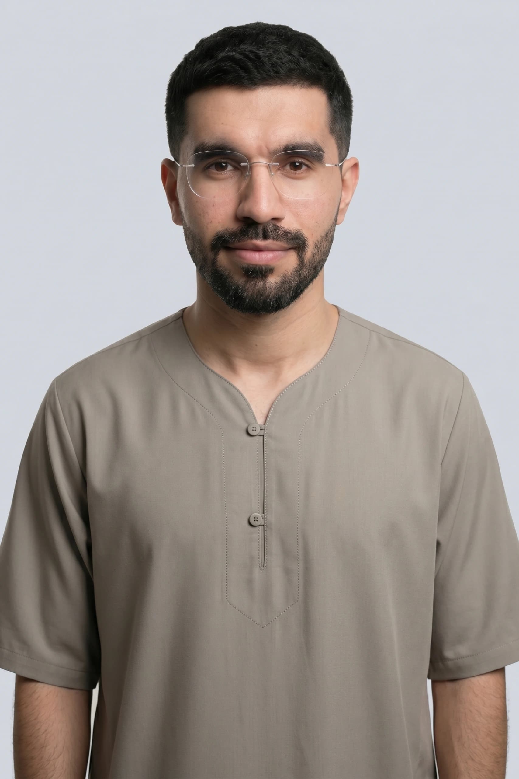 Forgotten Brown Cotton Jalabiya for Men 2