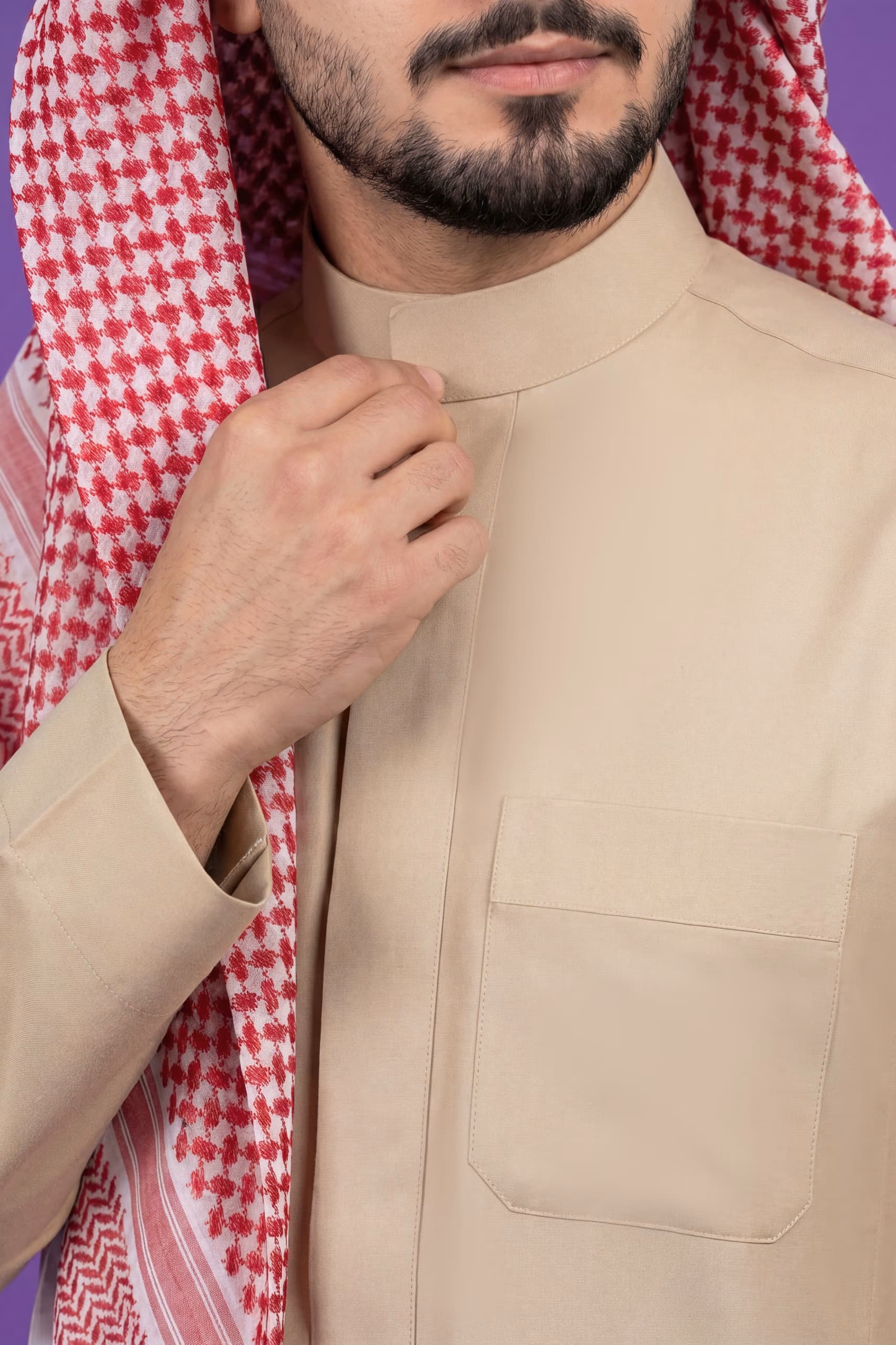 Beige Saudi Thobe 6