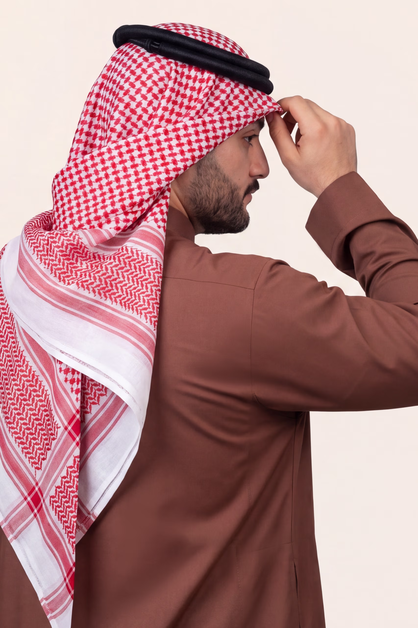 Brick Red Saudi Thobe
