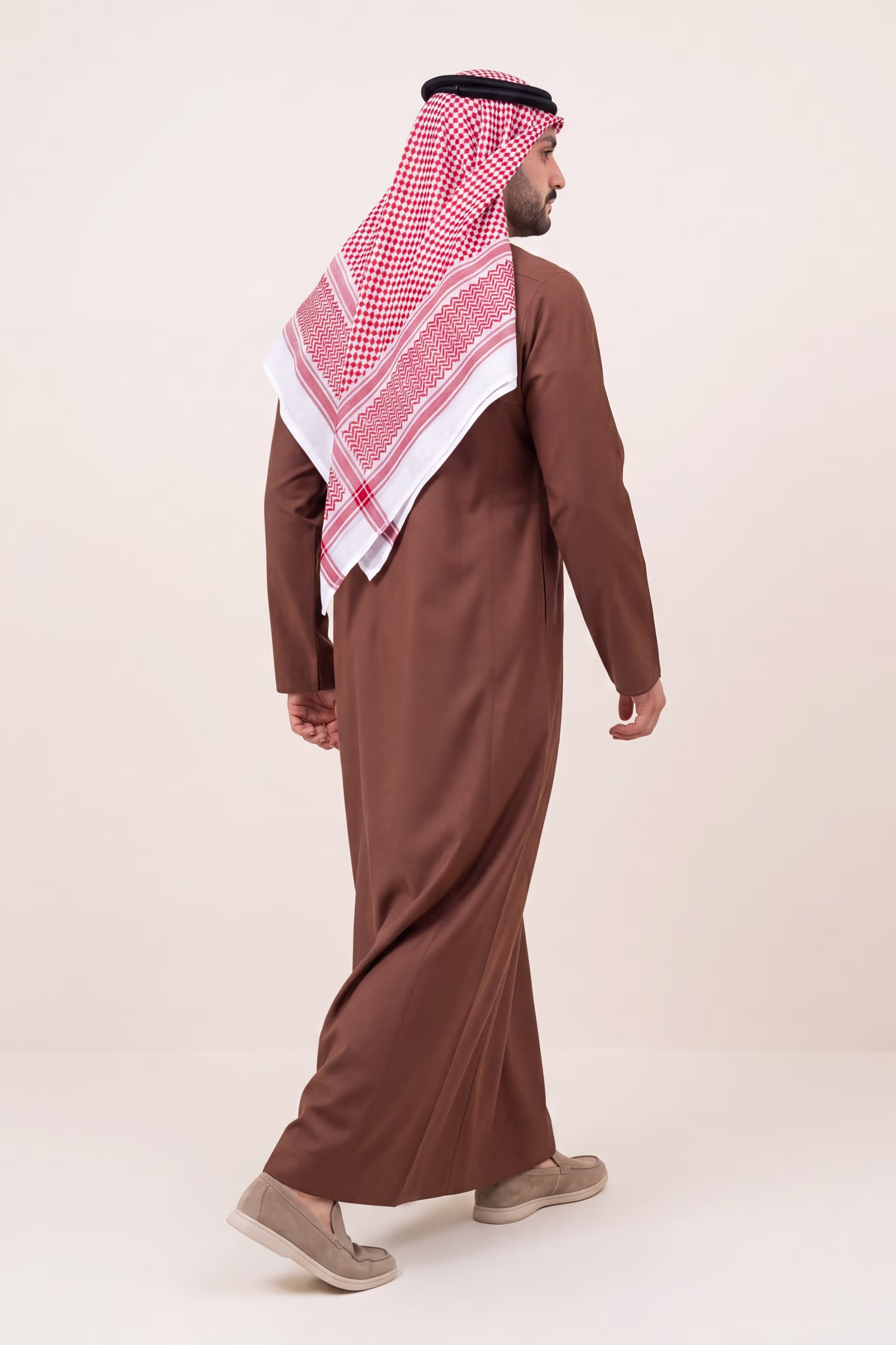 Brick Red Saudi Thobe