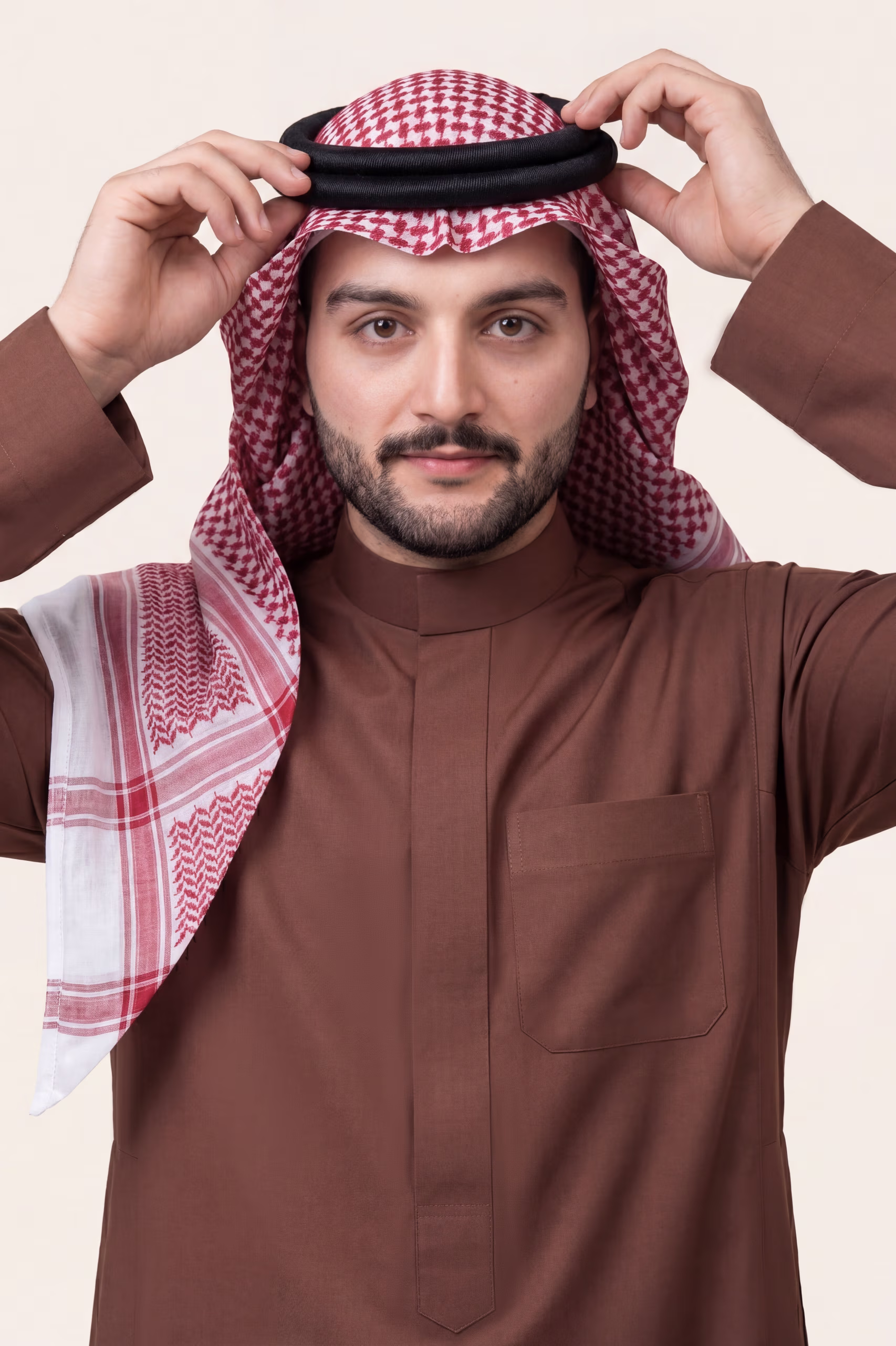 Brick Red Saudi Thobe