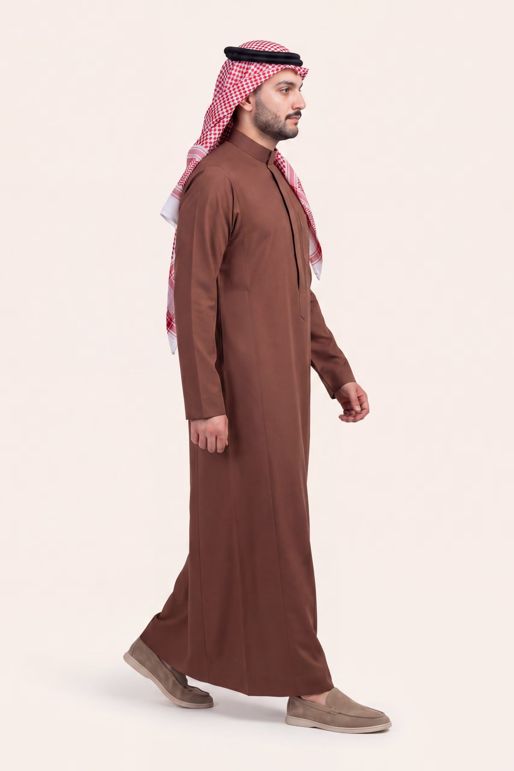 Brick Red Saudi Thobe