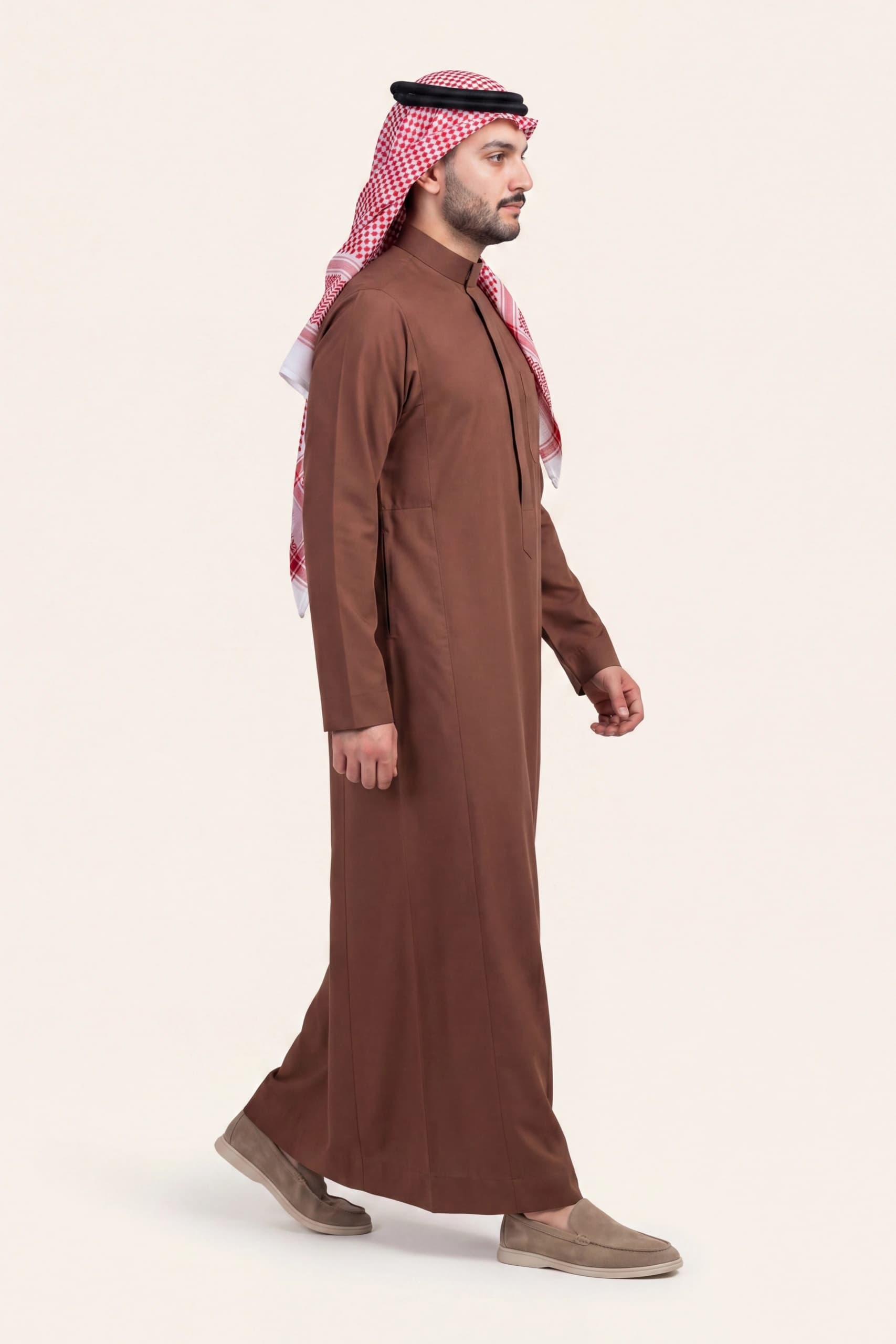 Brick Red Saudi Thobe 4