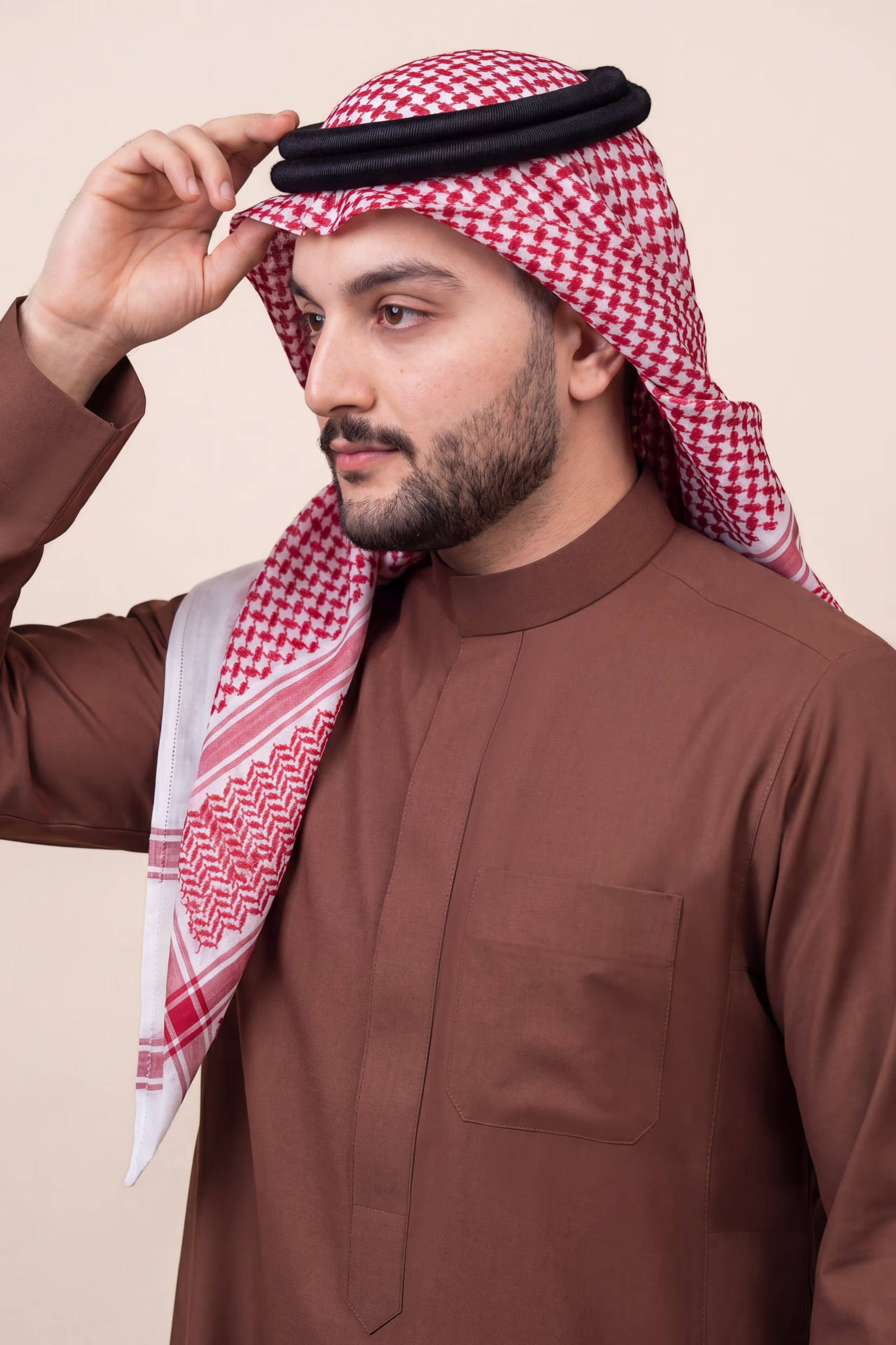 Brick Red Saudi Thobe