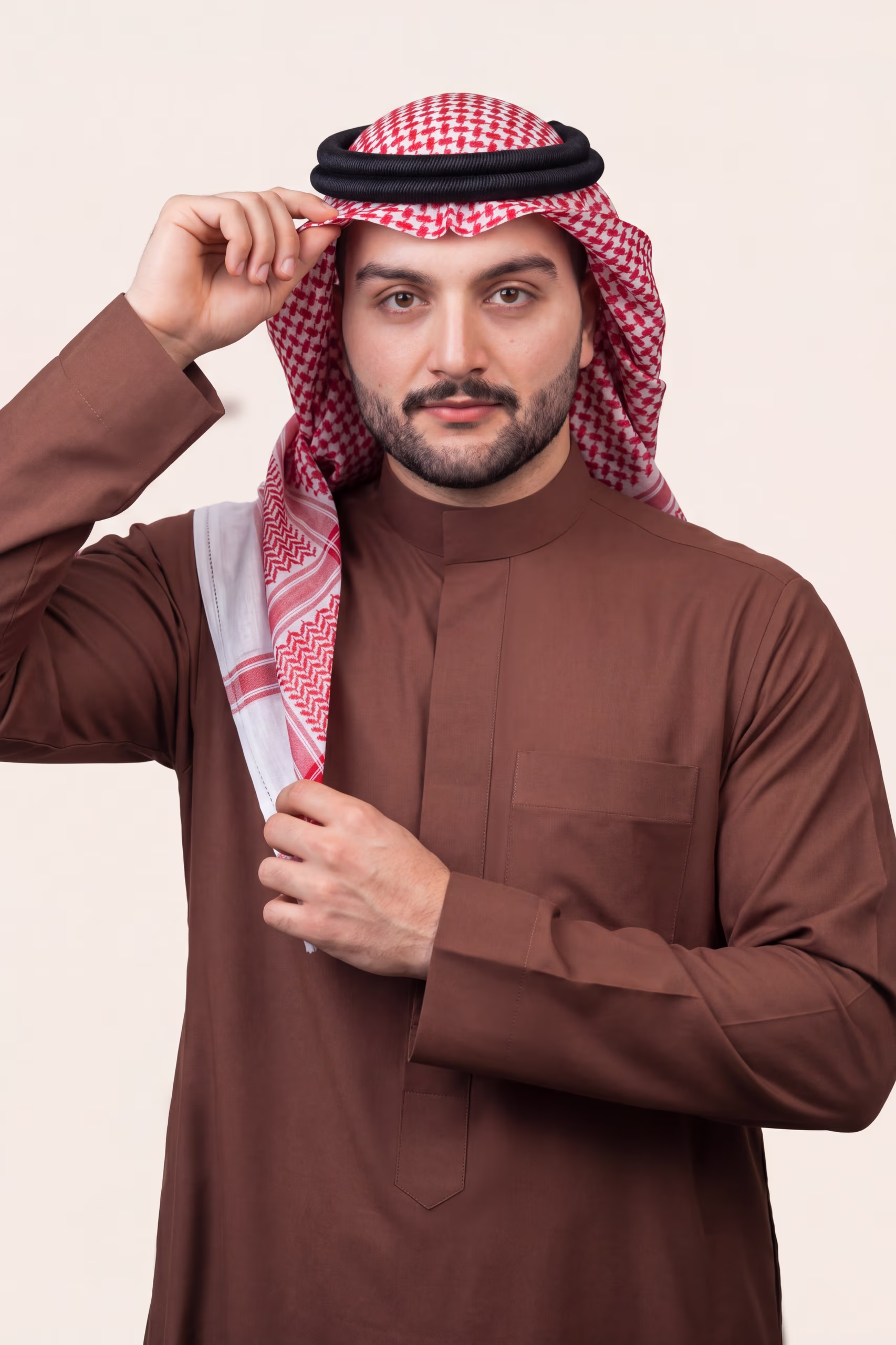 Brick Red Saudi Thobe