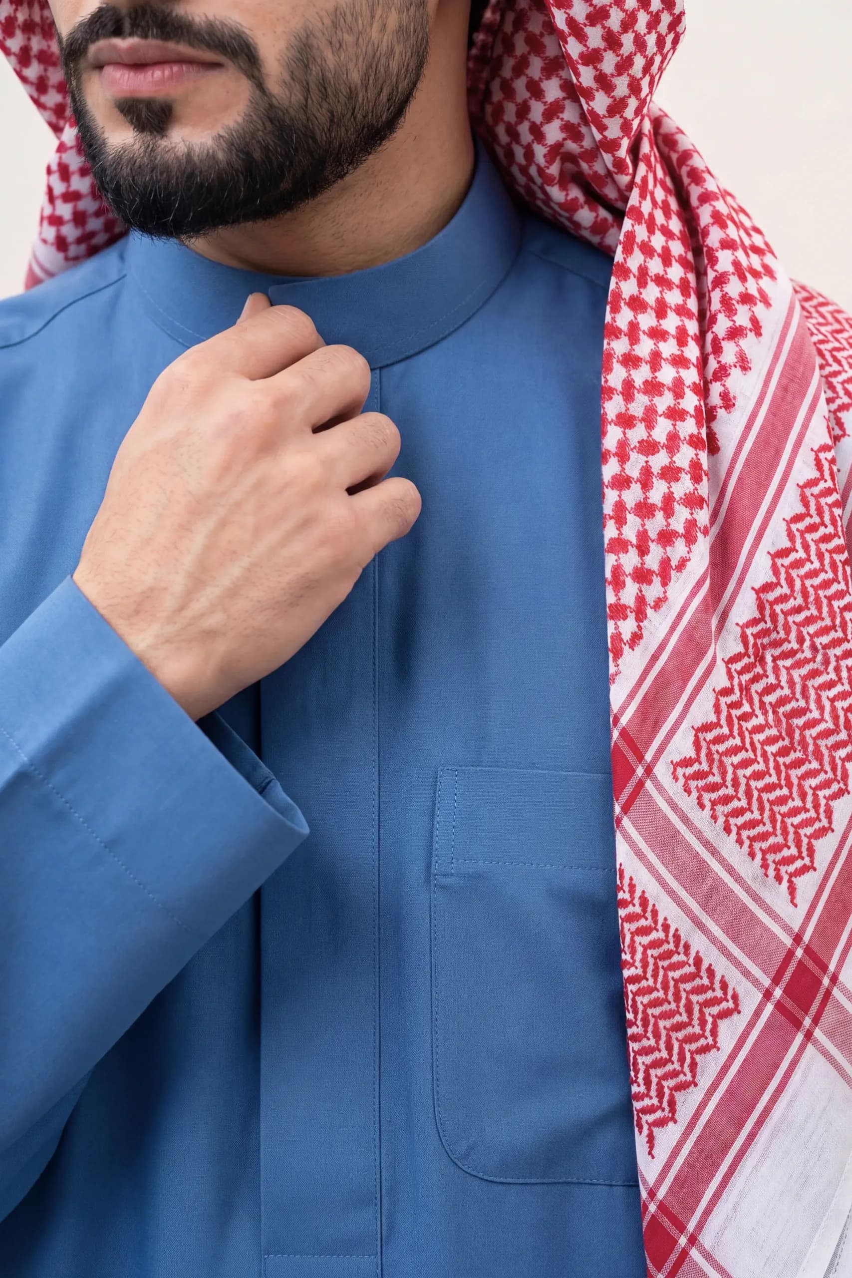 Cobalt Blue Saudi Thobe 3