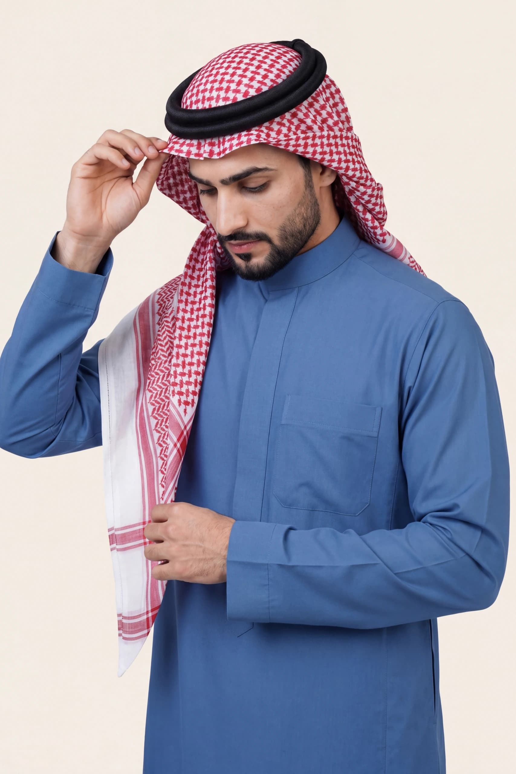 Cobalt Blue Saudi Thobe 6
