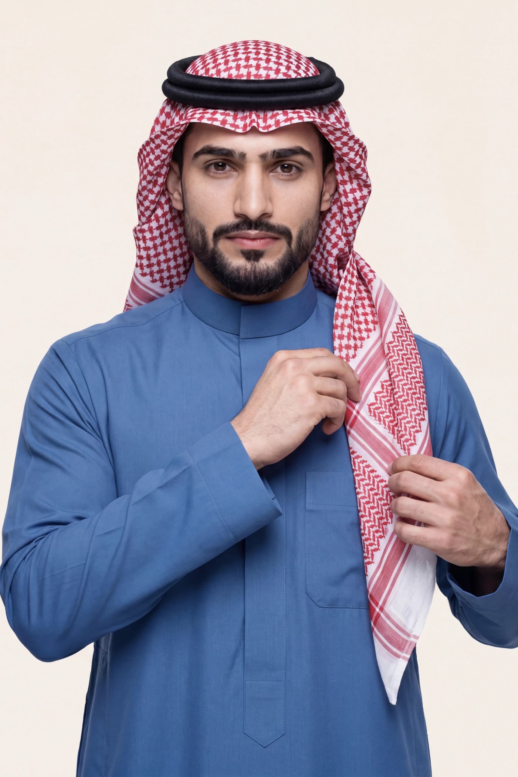 Cobalt Blue Saudi Thobe 5