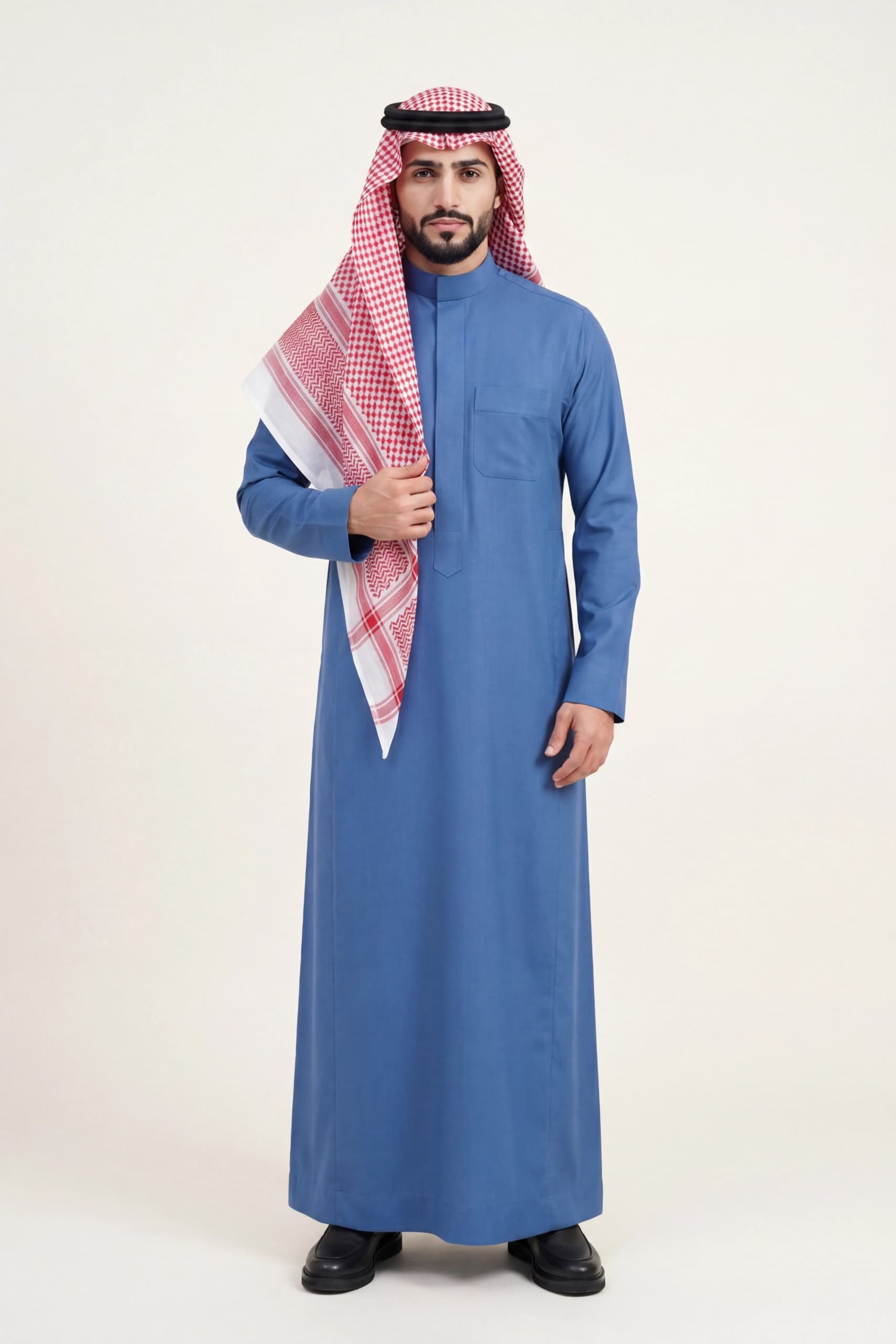 Cobalt Blue Saudi Thobe 7