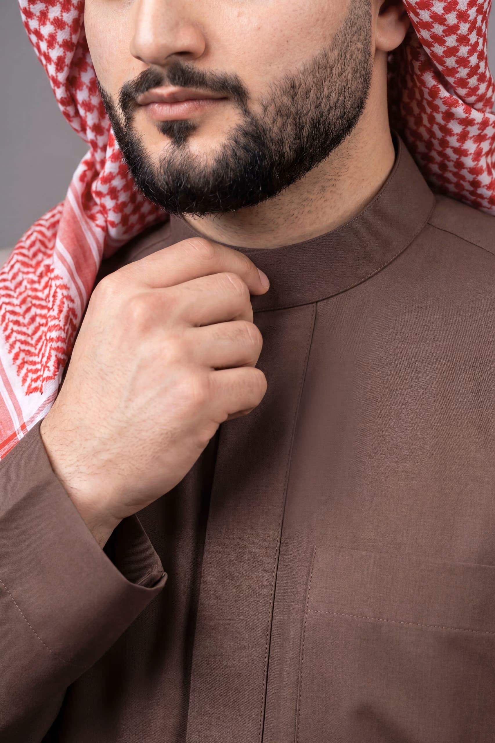 Coffee Brown Saudi Thobe 8