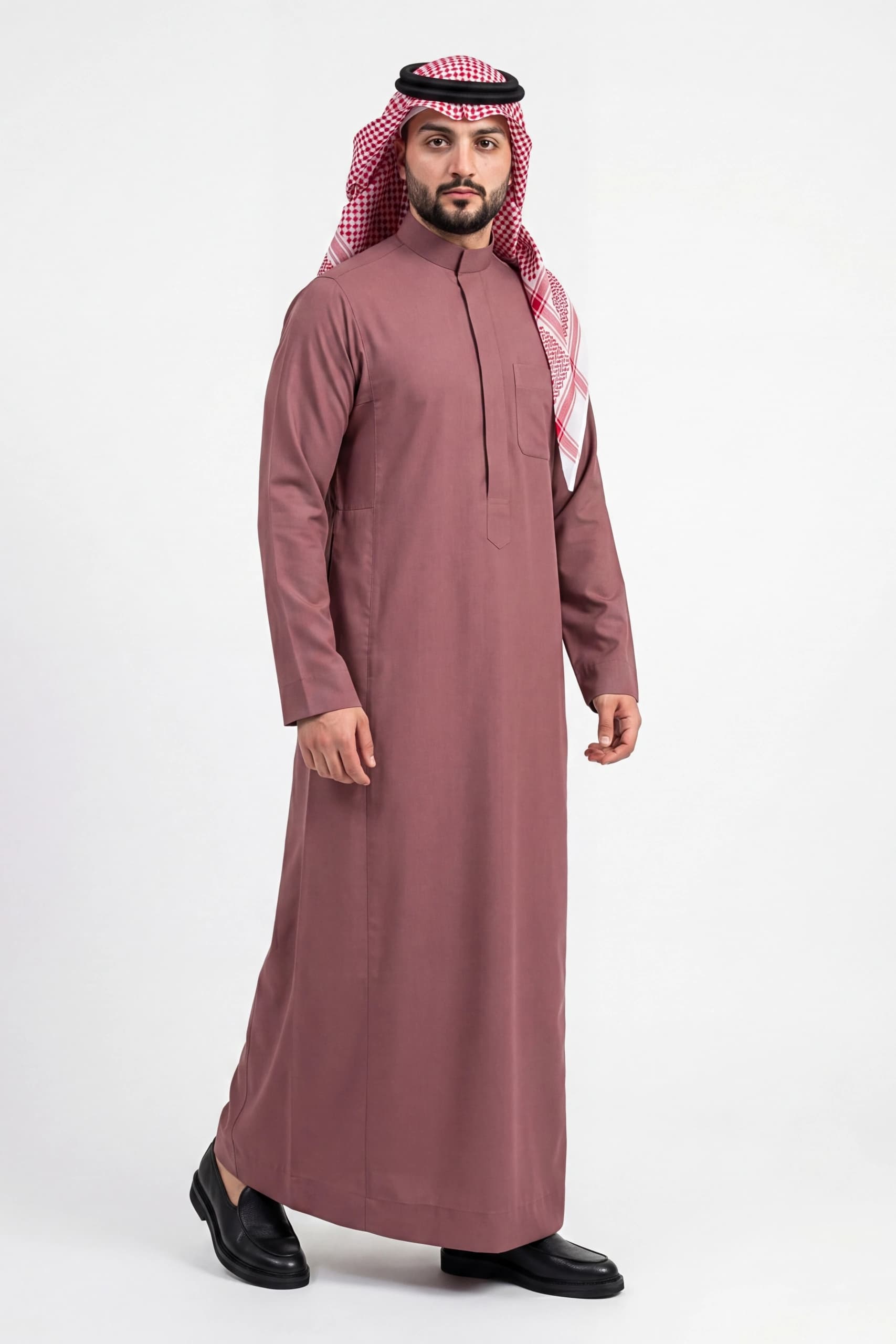 Dusty Rose Saudi Thobe 10