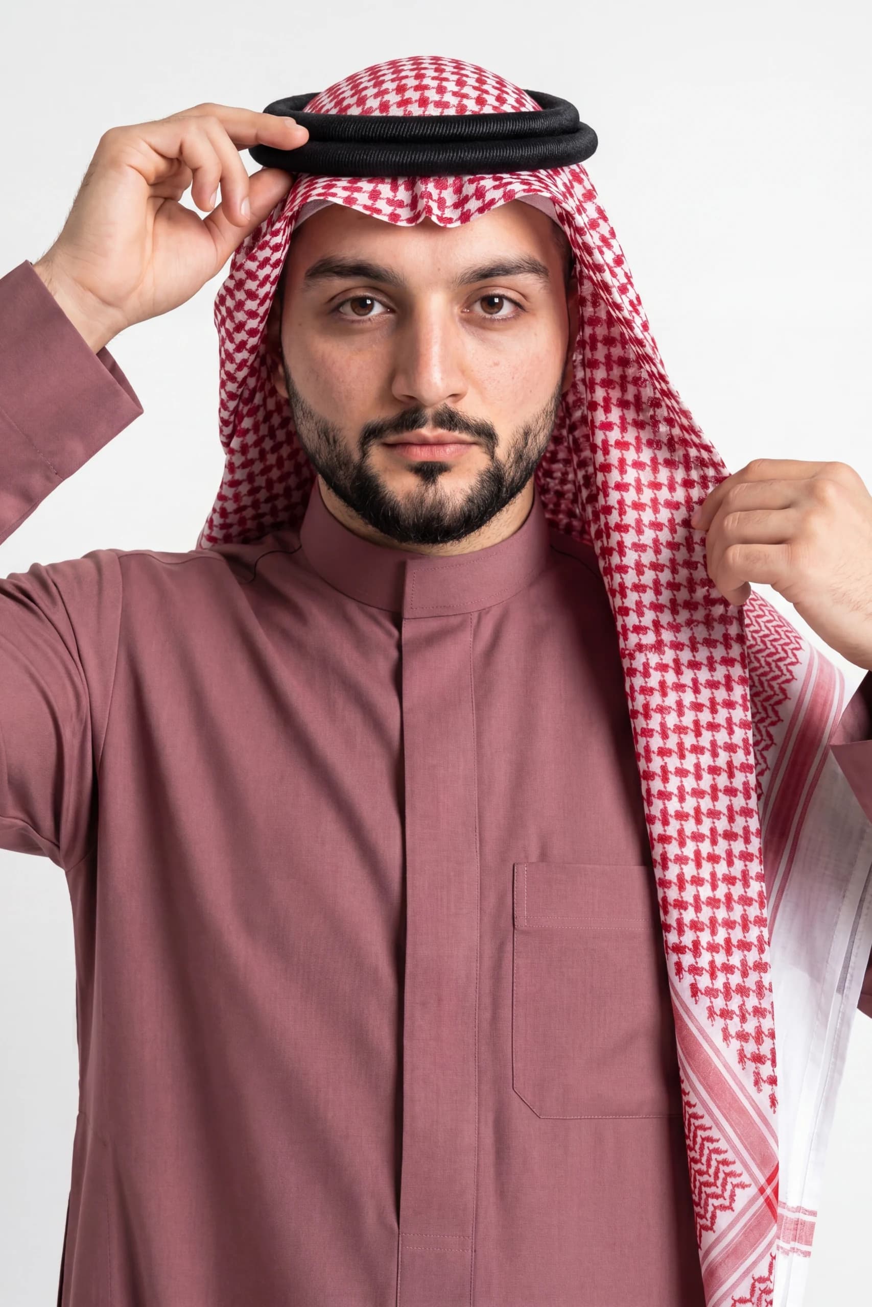 Dusty Rose Saudi Thobe 3