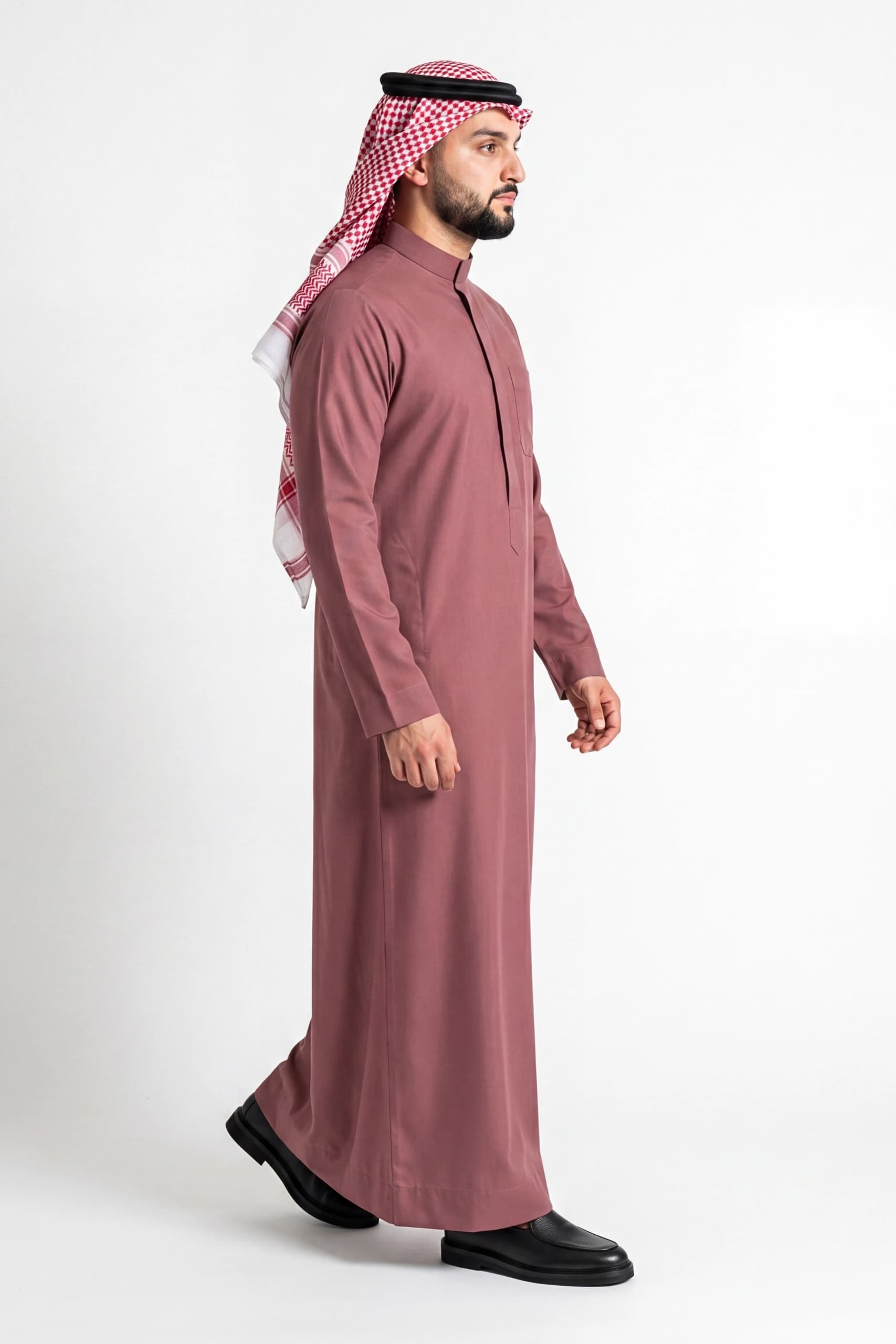 Dusty Rose Saudi Thobe 2