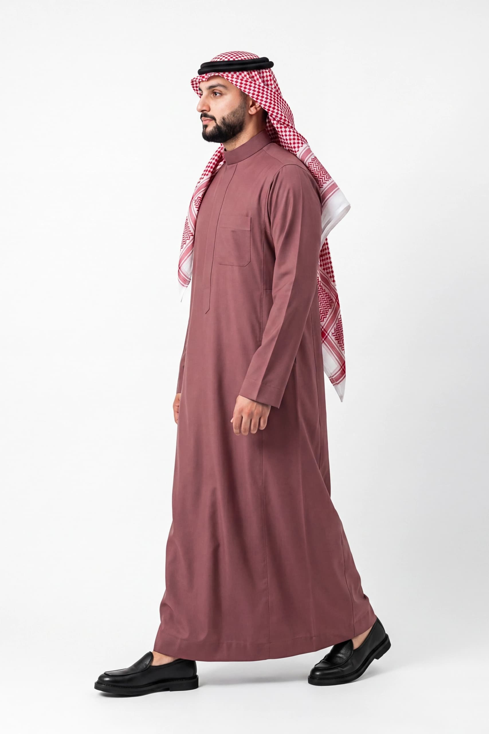 Dusty Rose Saudi Thobe 5