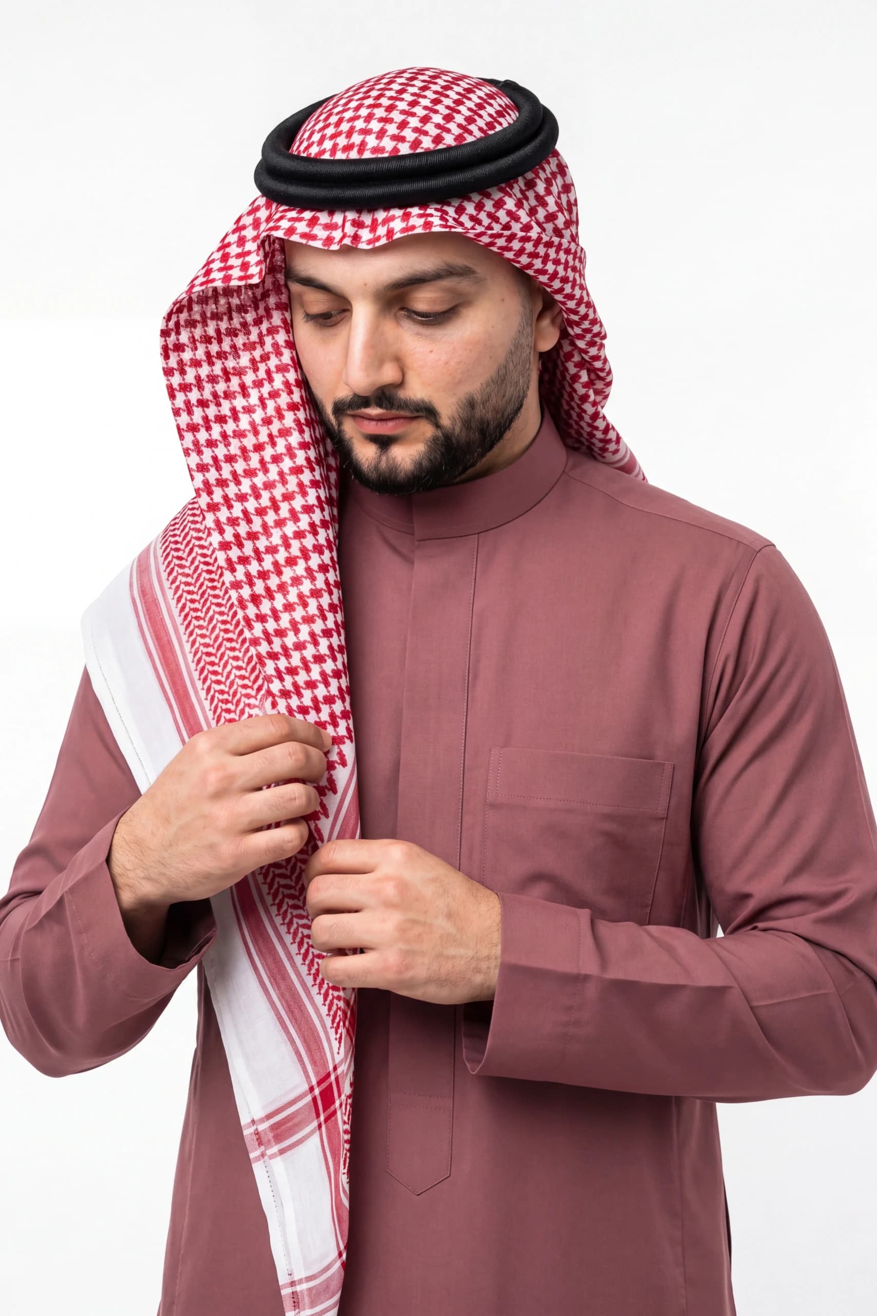 Dusty Rose Saudi Thobe 8