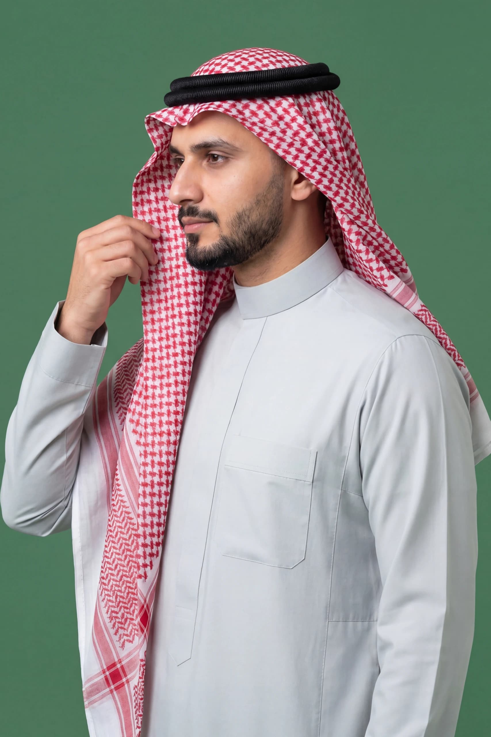 Fog Grey Saudi Thobe 5