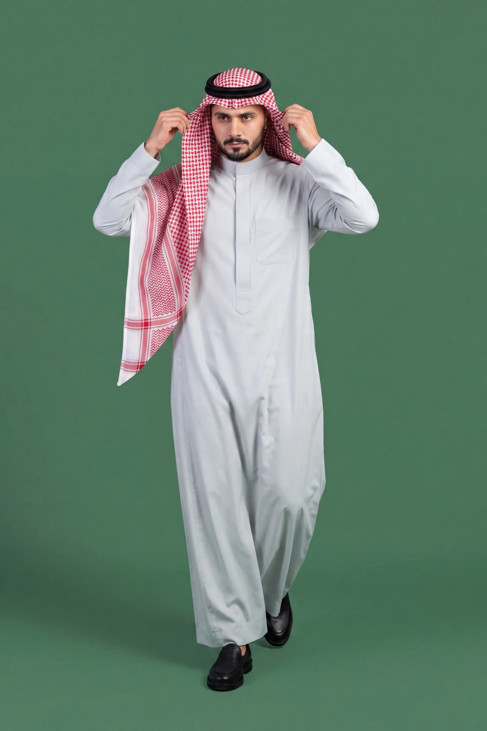 Fog Grey Saudi Thobe 8