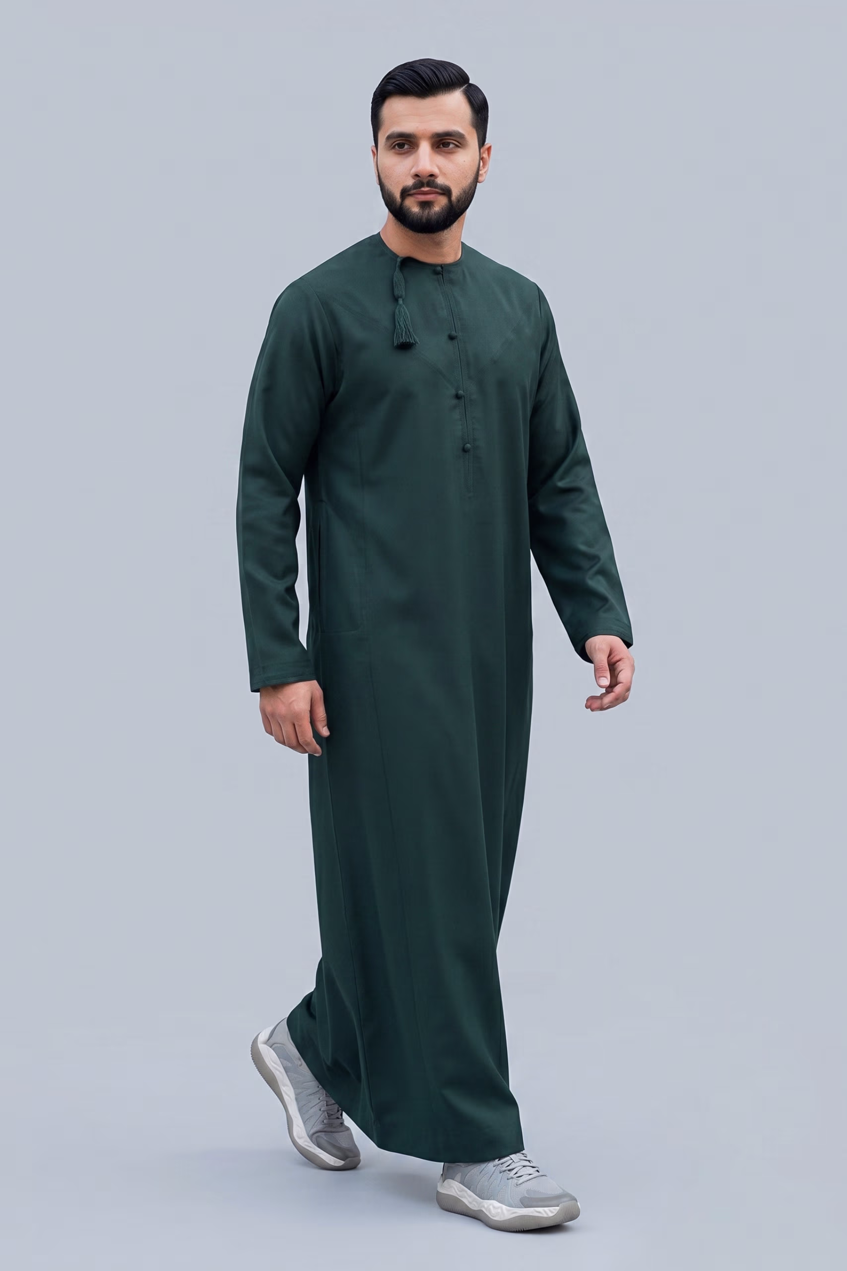 Forest Green Omani Dishdasha 1