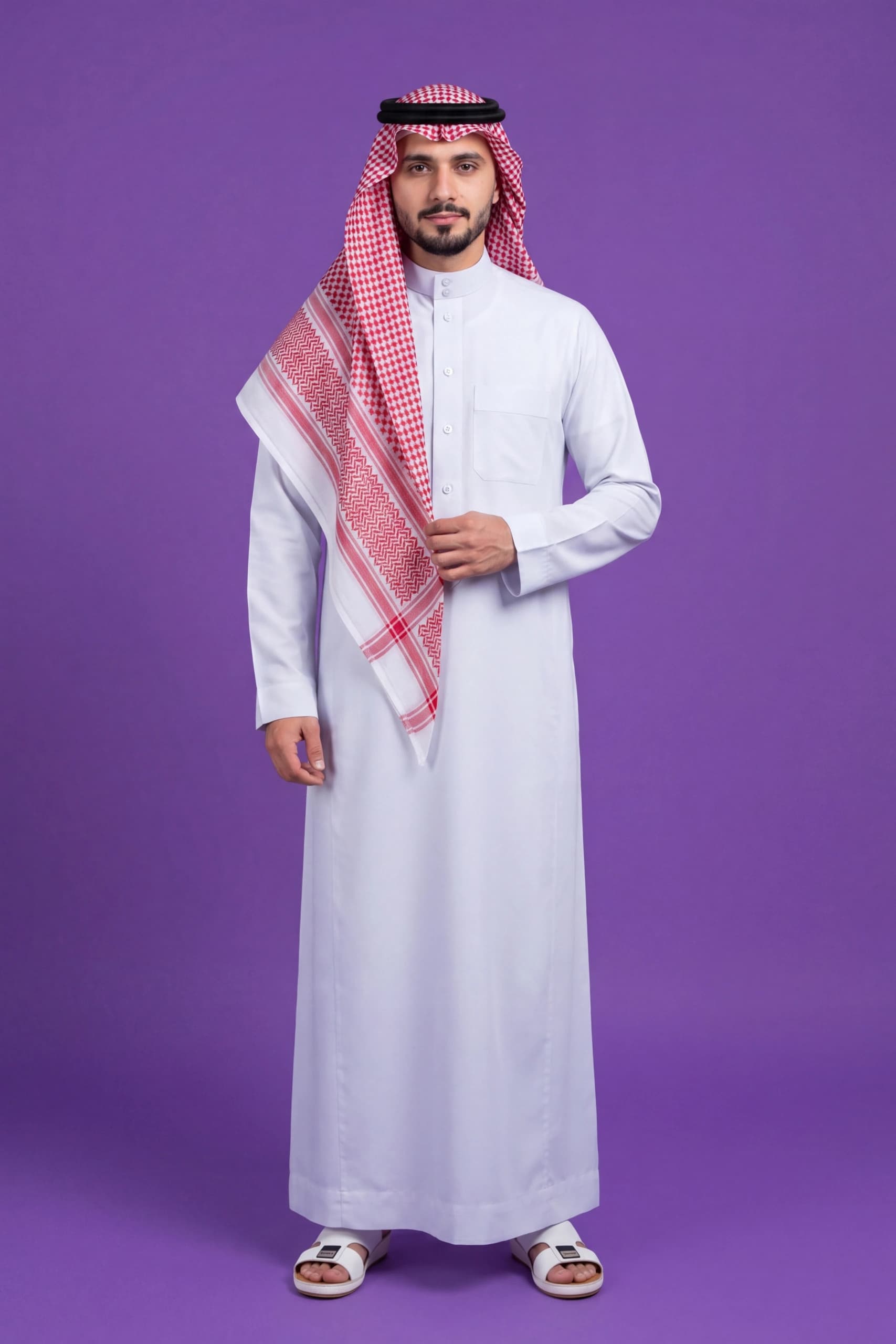 Glacier White Saudi Thobe 7
