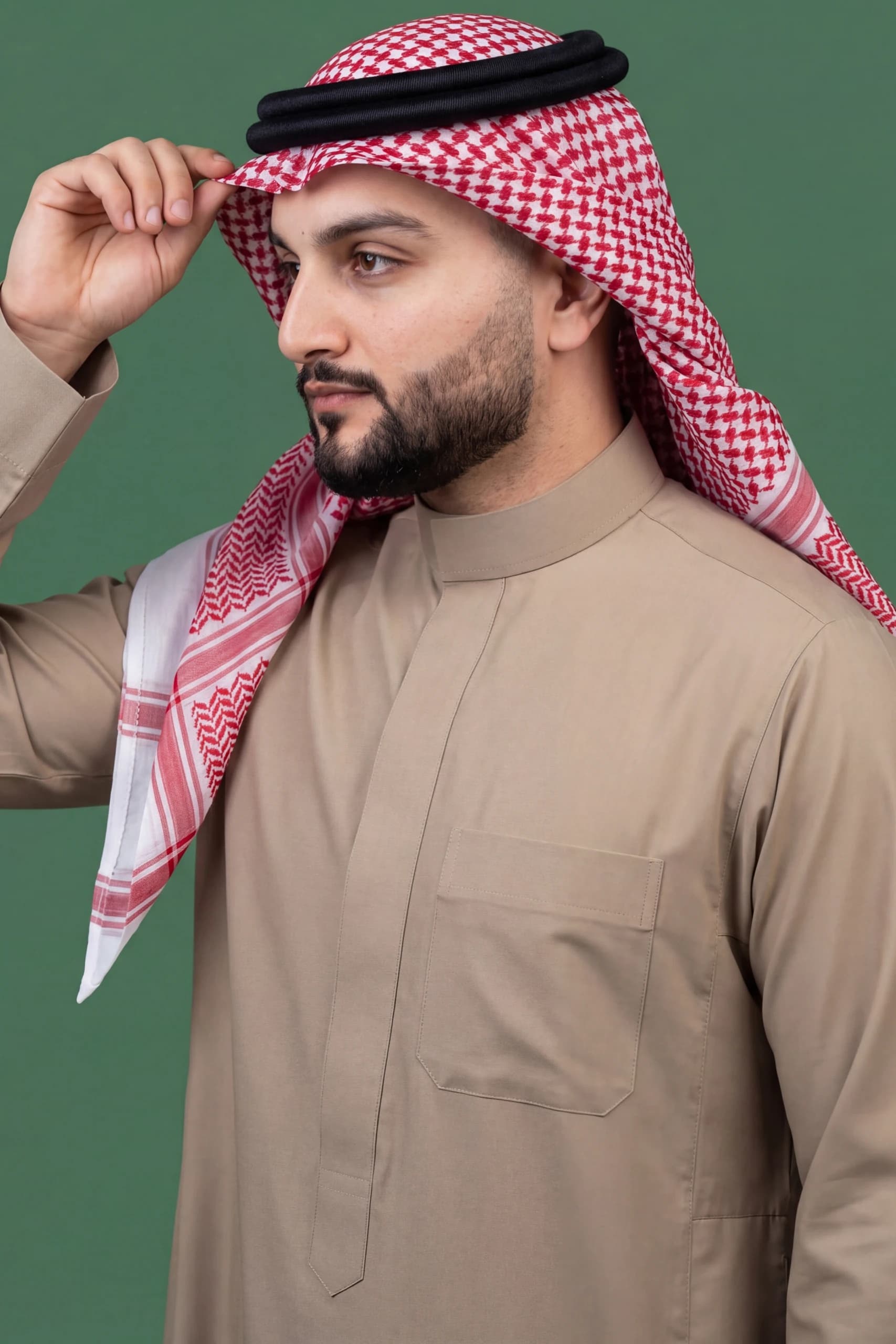 Khaki Beige Saudi Thobe 11