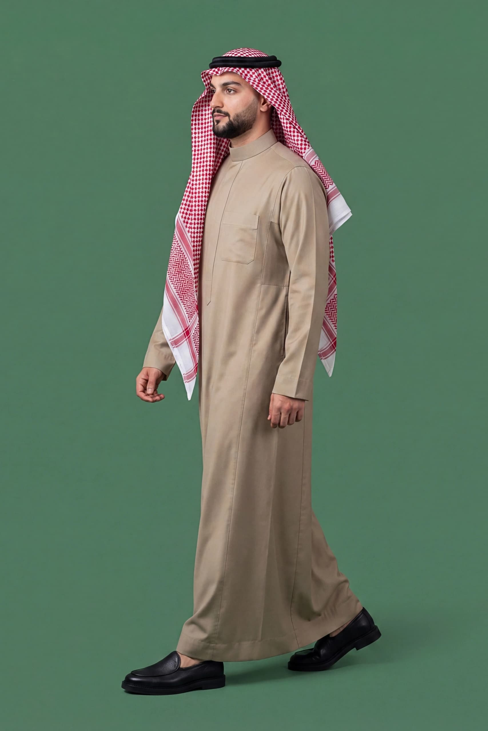 Khaki Beige Saudi Thobe 3