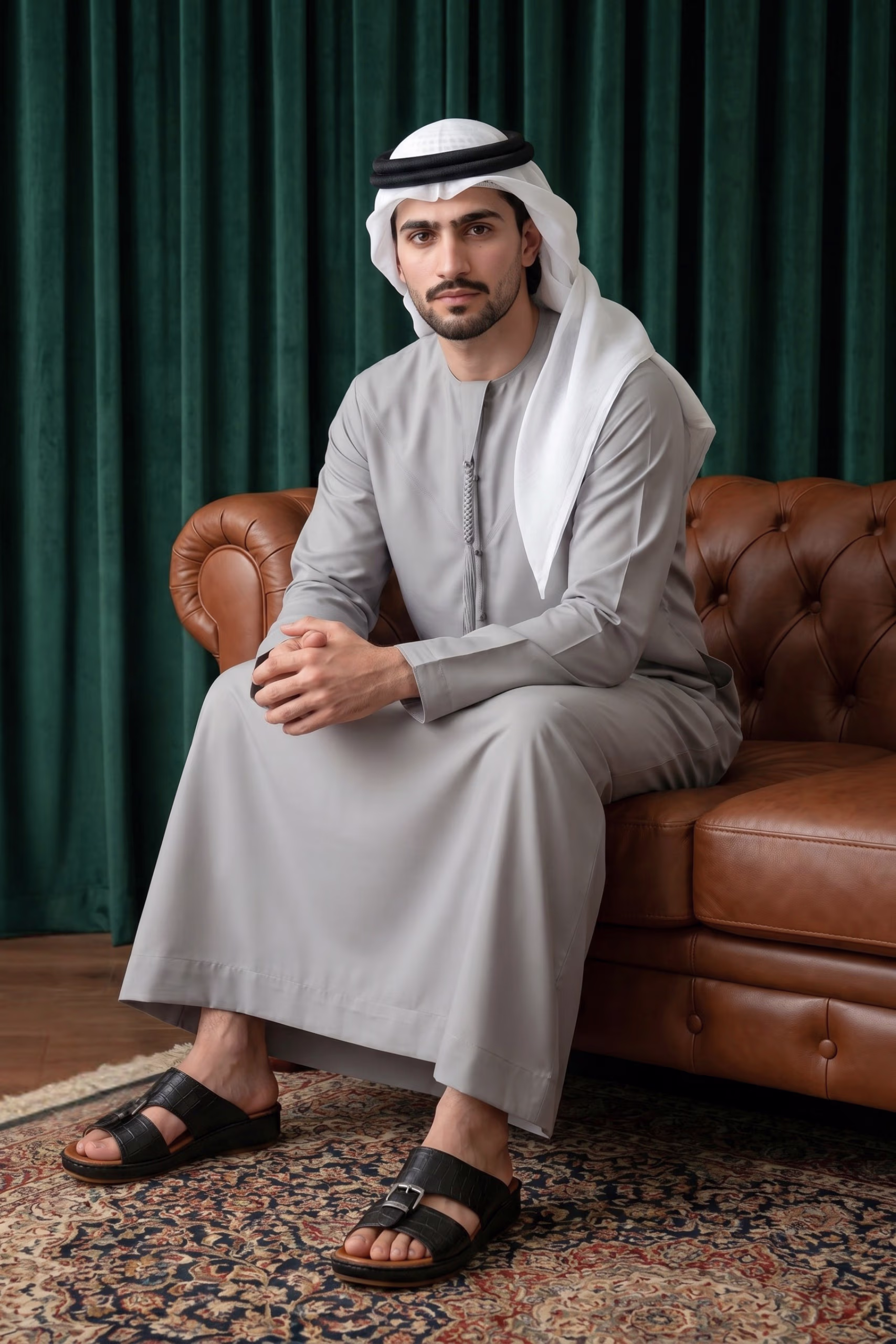Luxury Cool Grey Emirati Kandura 3