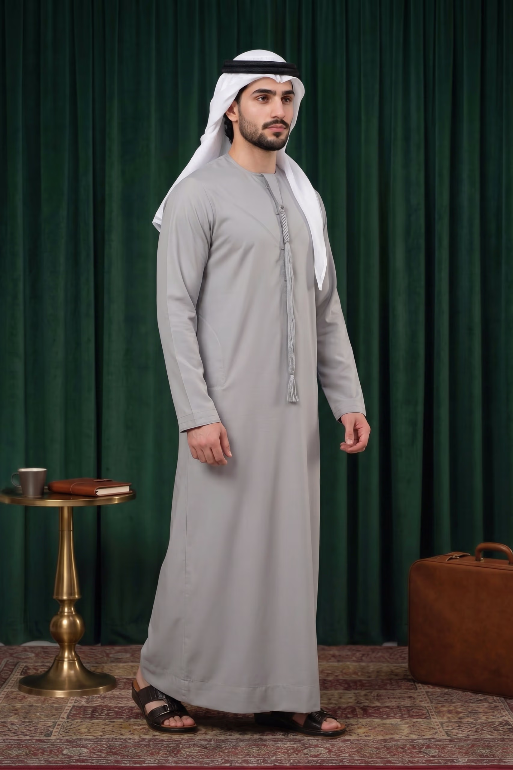Luxury Cool Grey Emirati Kandura 4