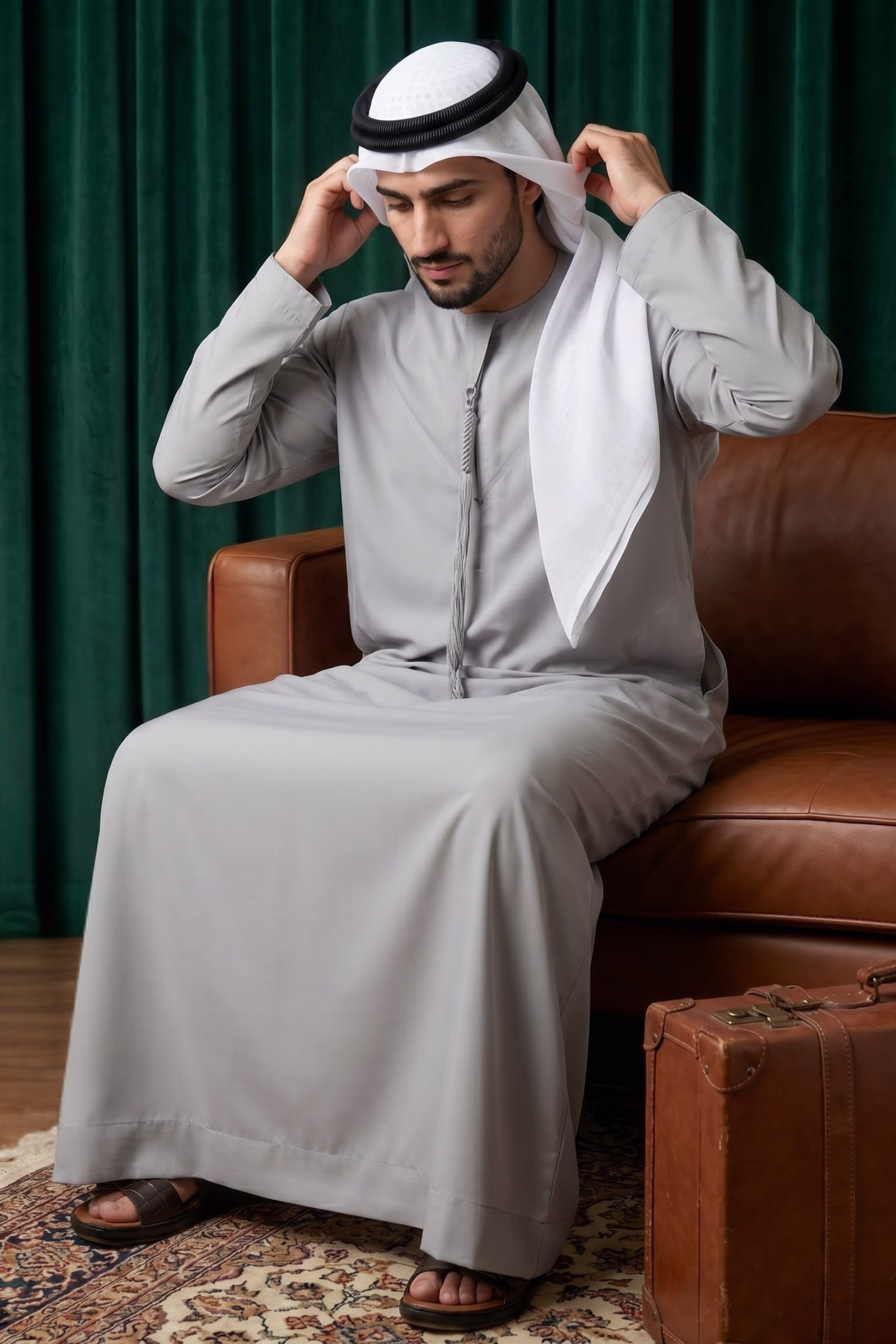 Luxury Cool Grey Emirati Kandura 6