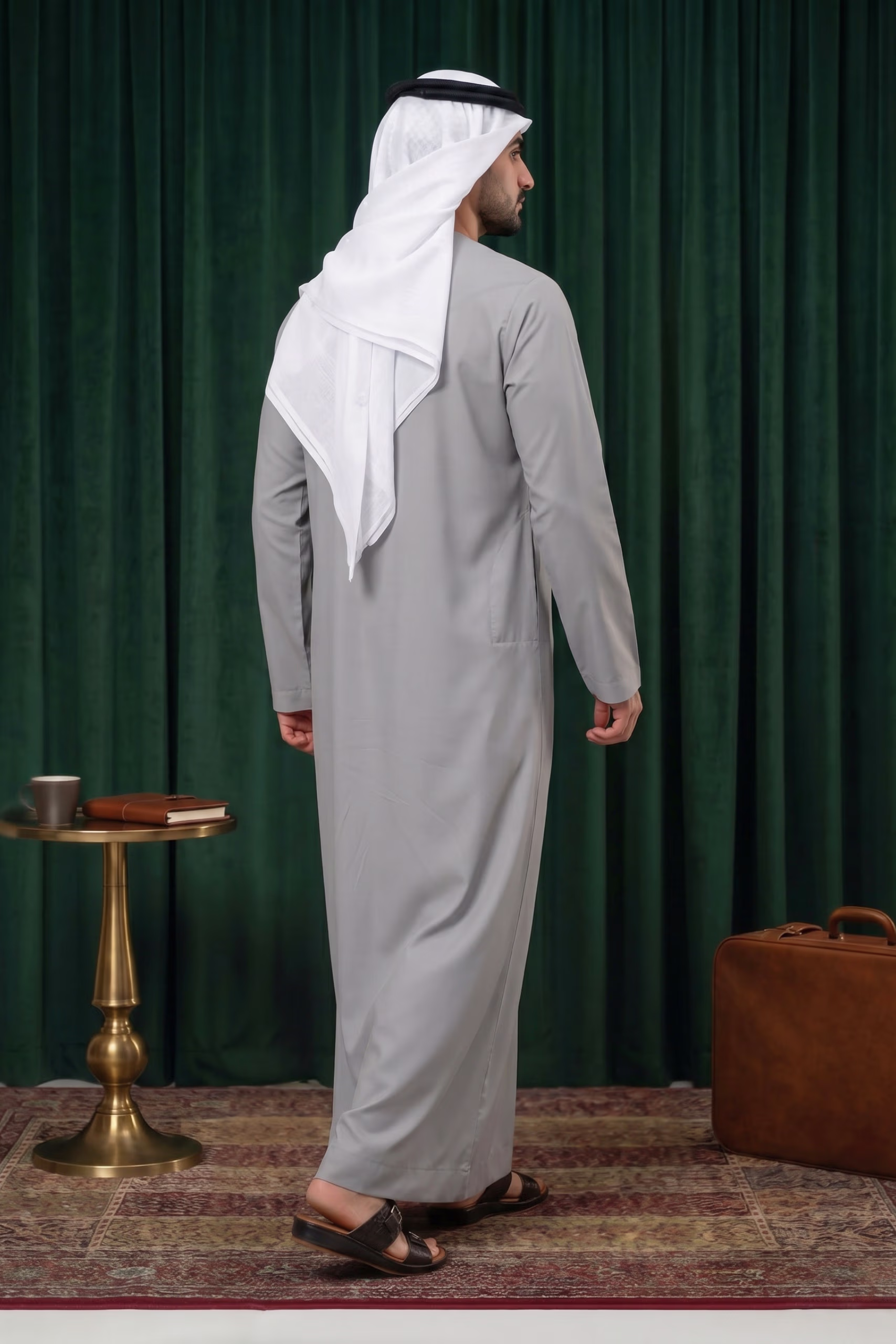 Luxury Cool Grey Emirati Kandura 5