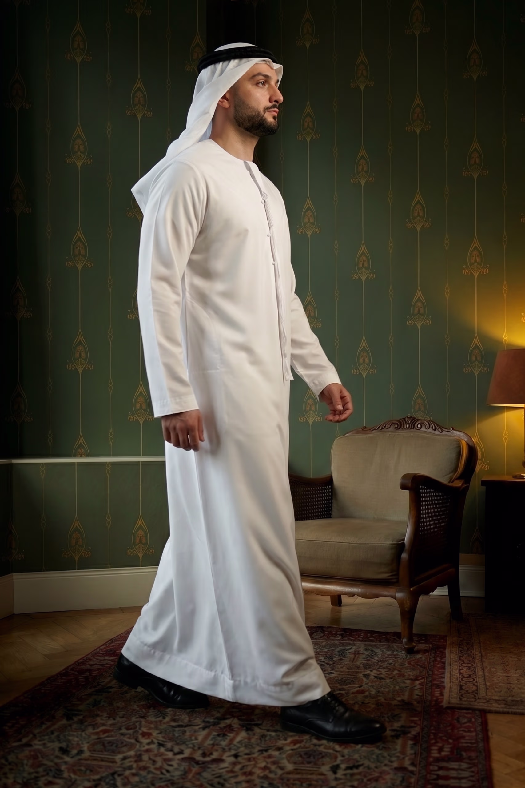 Luxury Off White Emirati Kandura 6