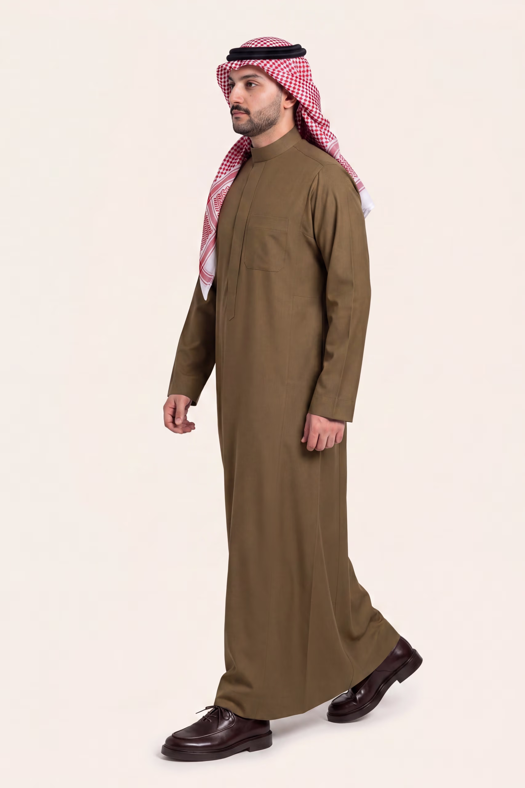 Olive Brown Saudi Thobe