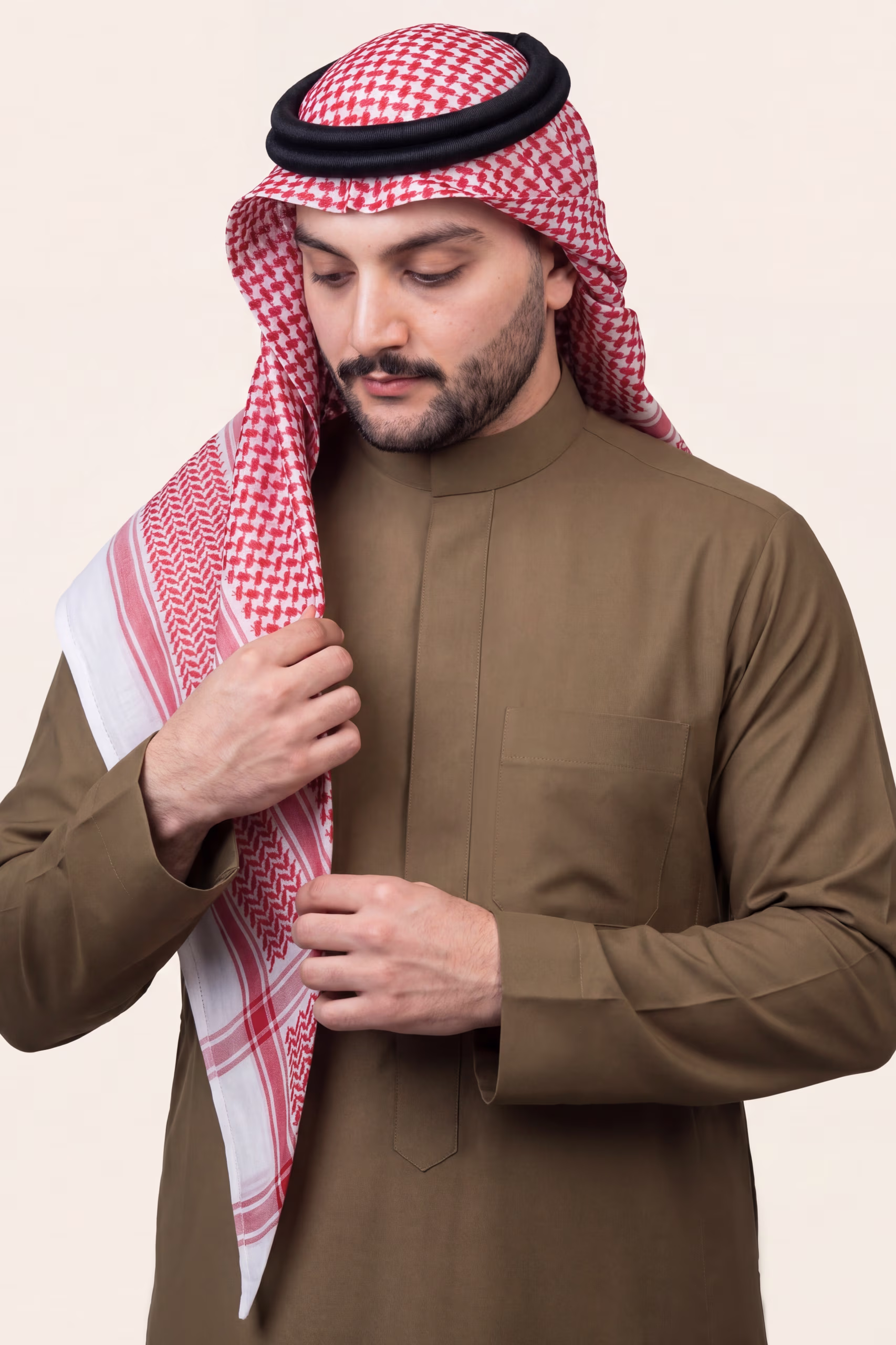 Olive Brown Saudi Thobe