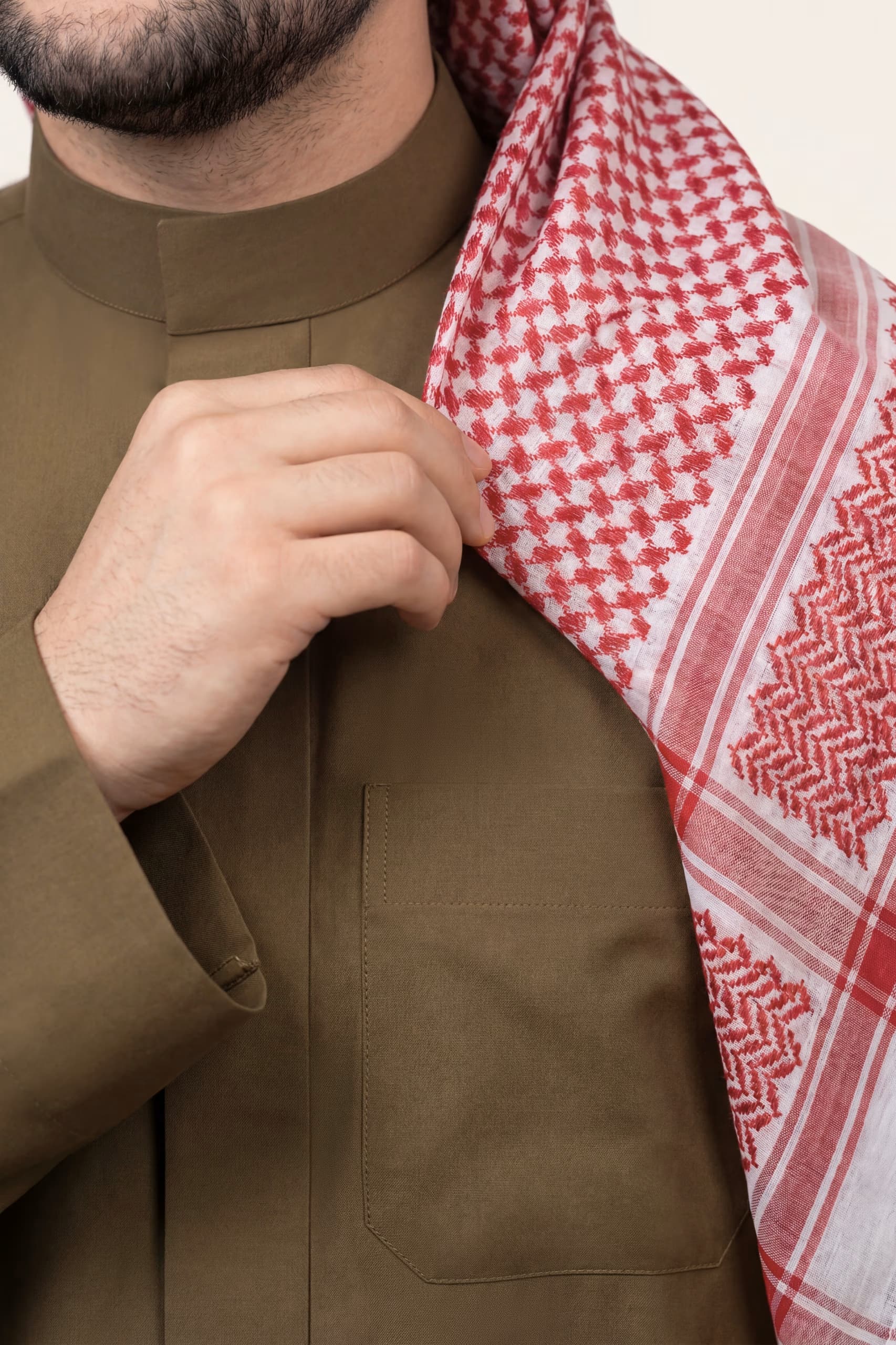 Olive Brown Saudi Thobe