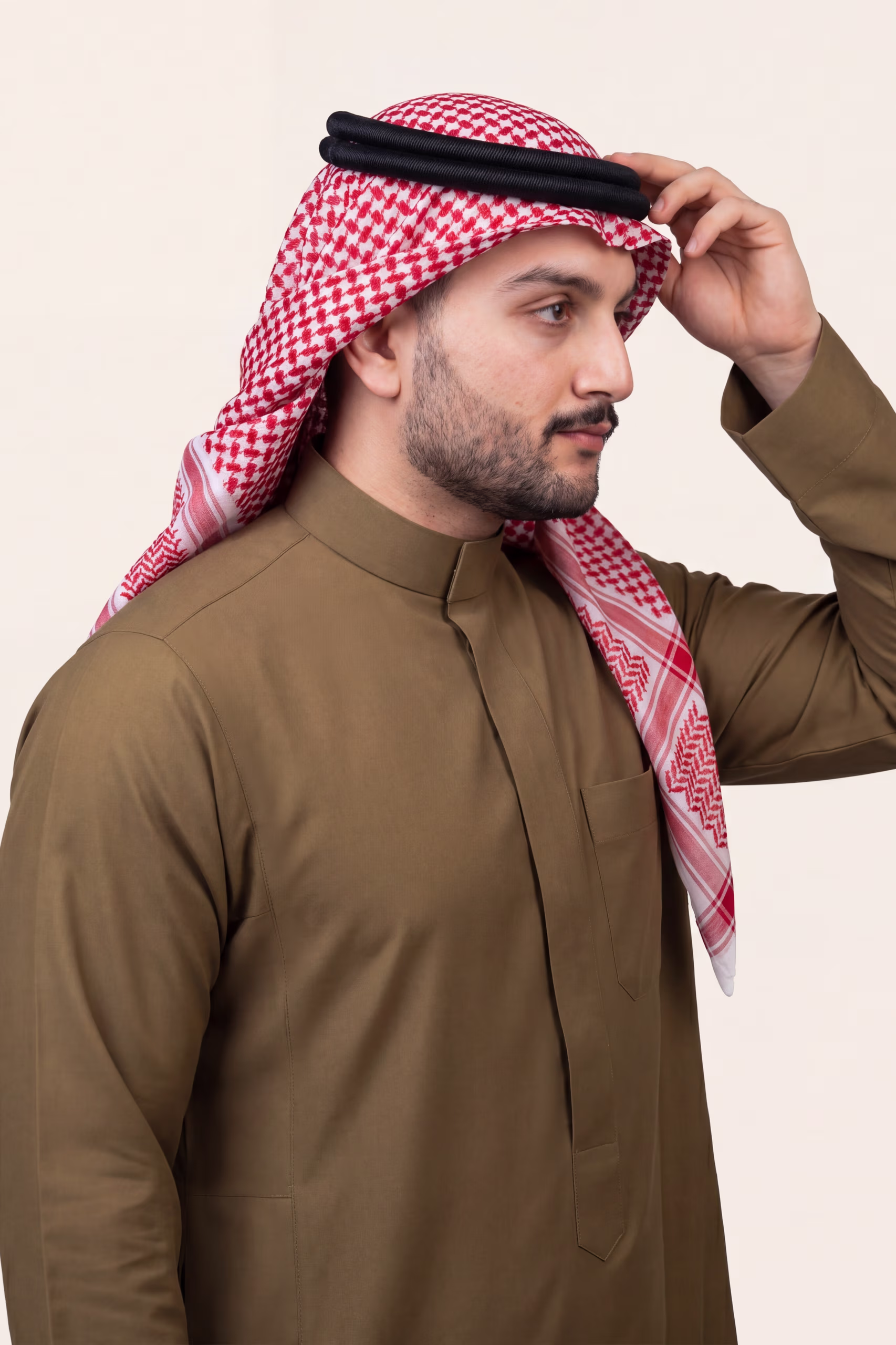 Olive Brown Saudi Thobe