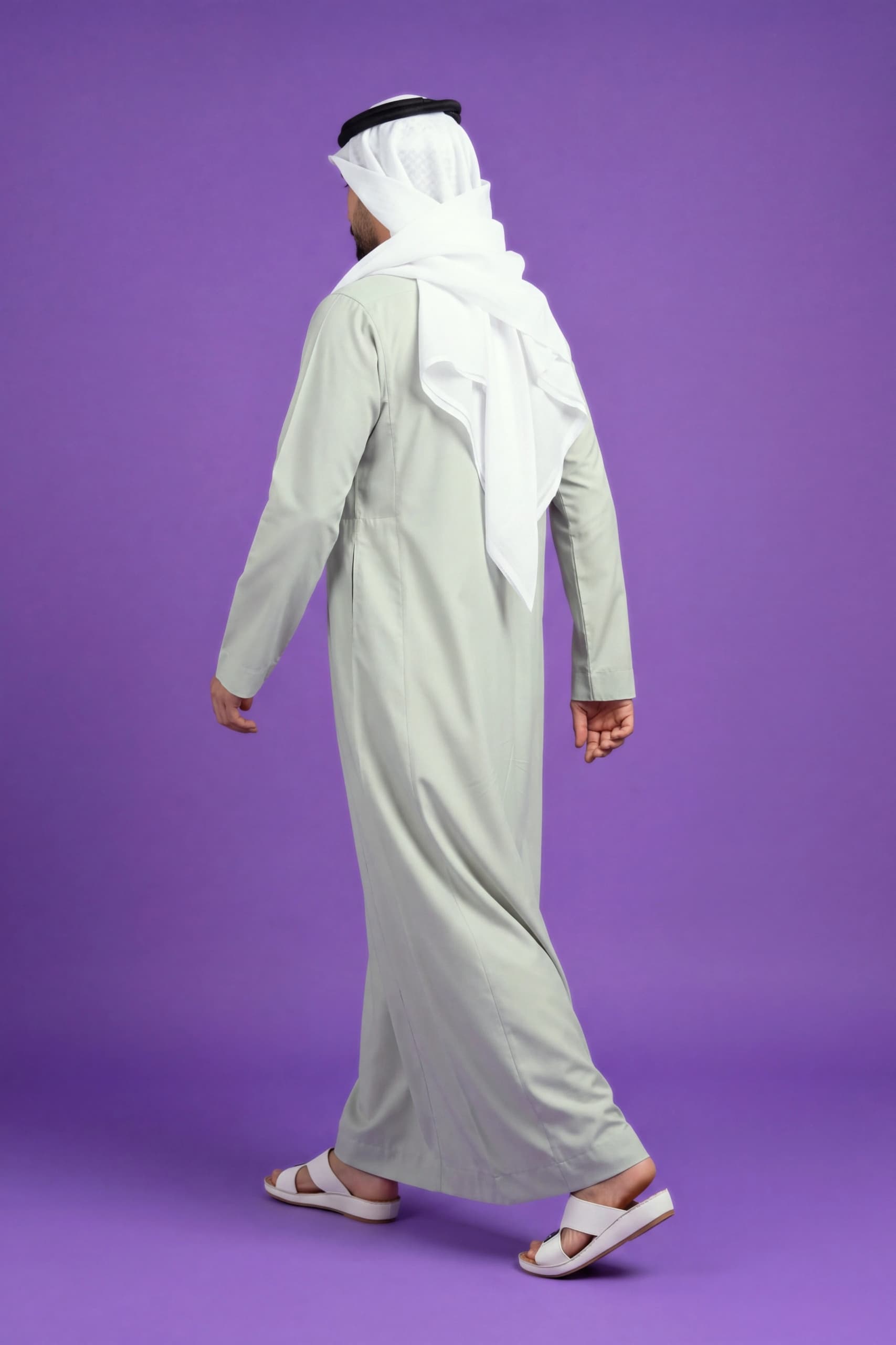 Pale Green Saudi Thobe 10