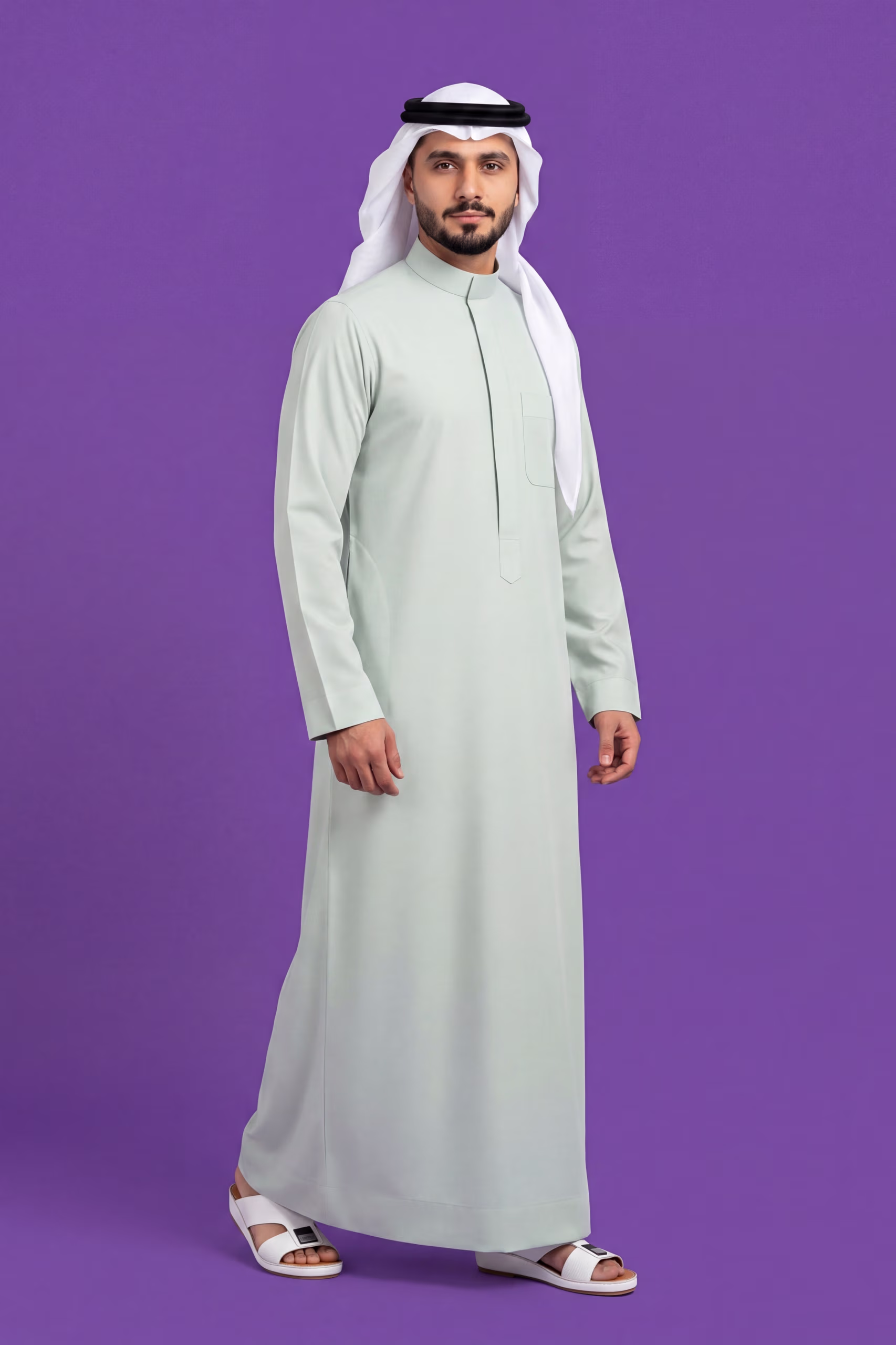 Pale Green Saudi Thobe