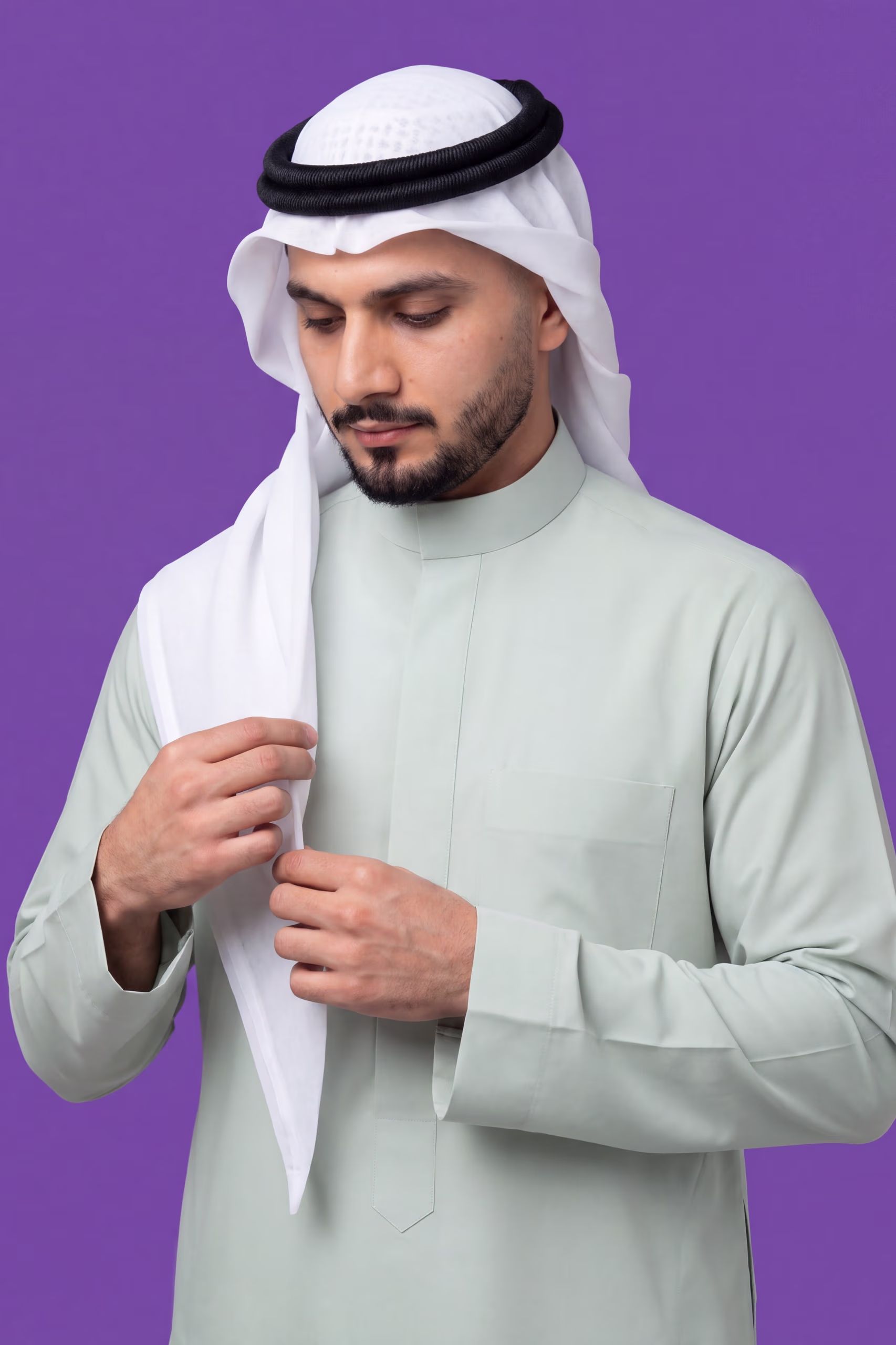 Pale Green Saudi Thobe