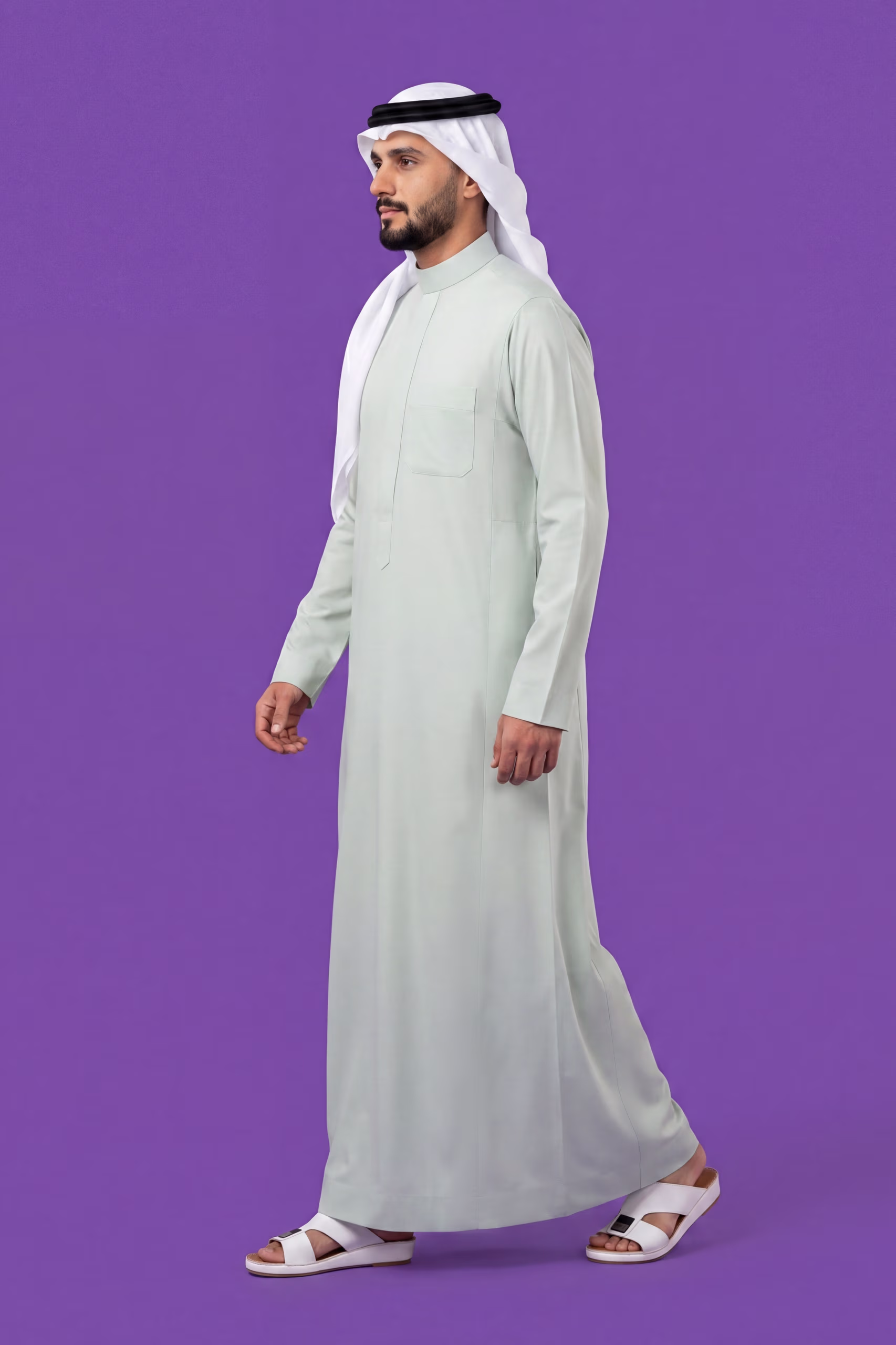 Pale Green Saudi Thobe