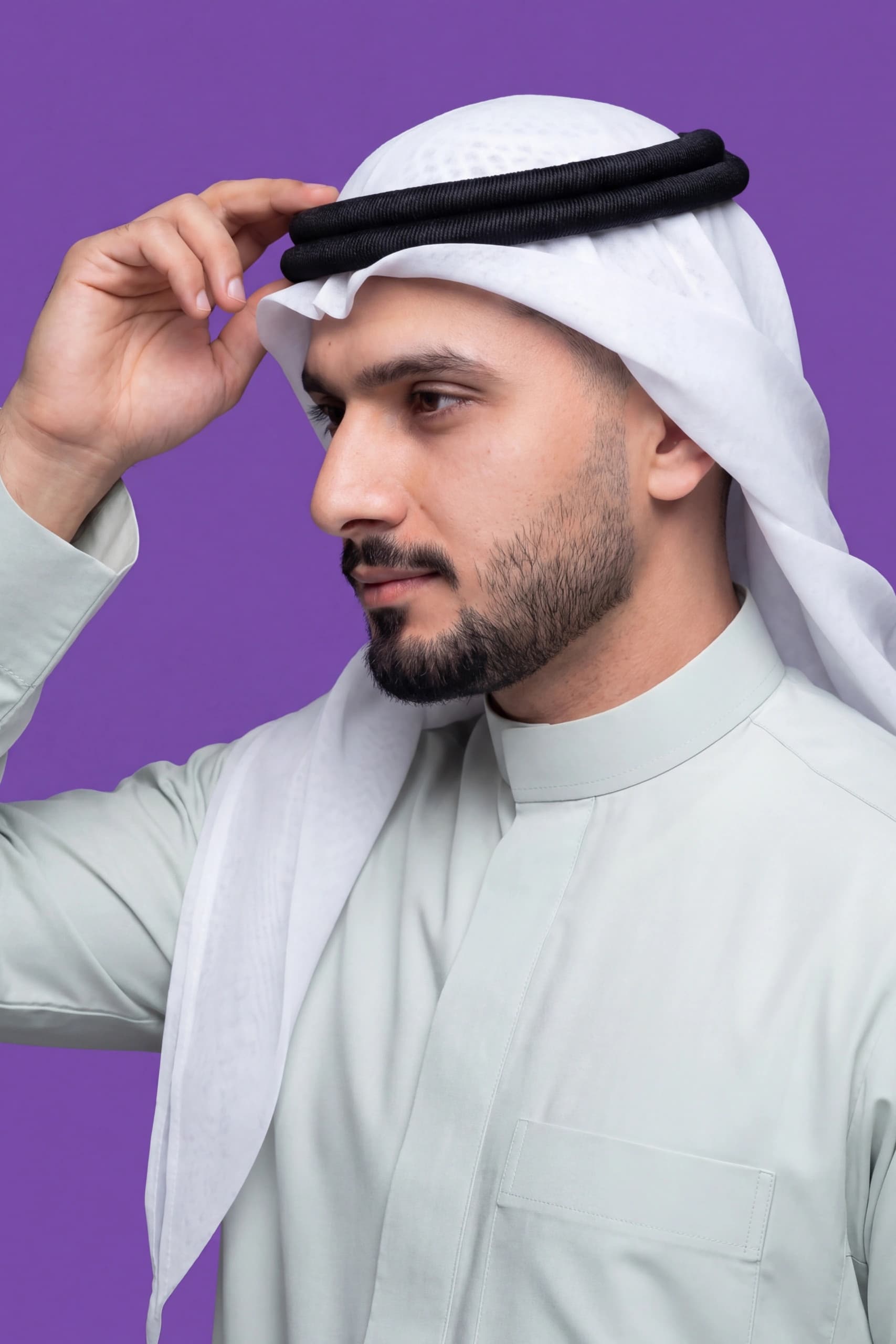 Pale Green Saudi Thobe 4
