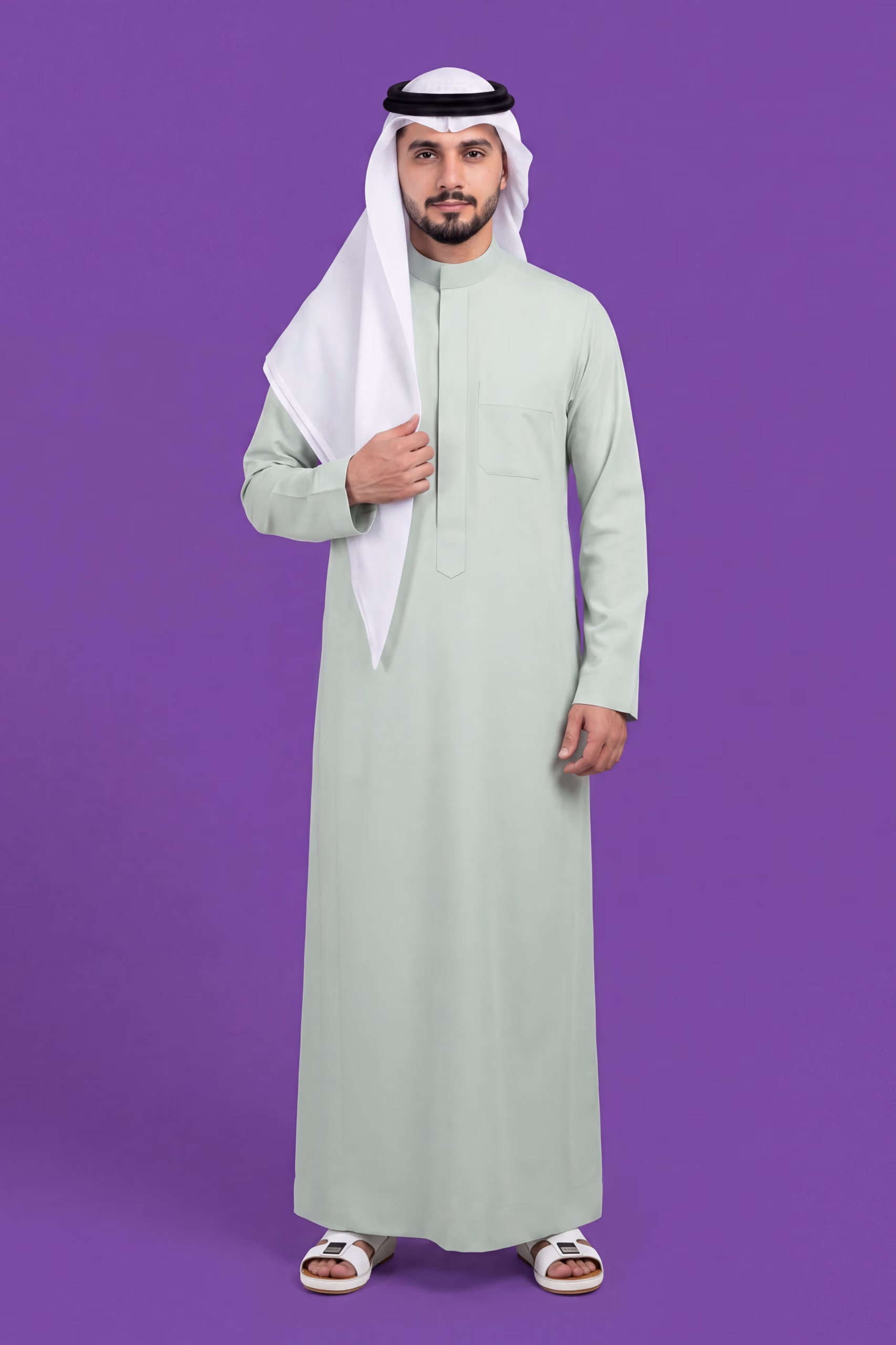 Pale Green Saudi Thobe