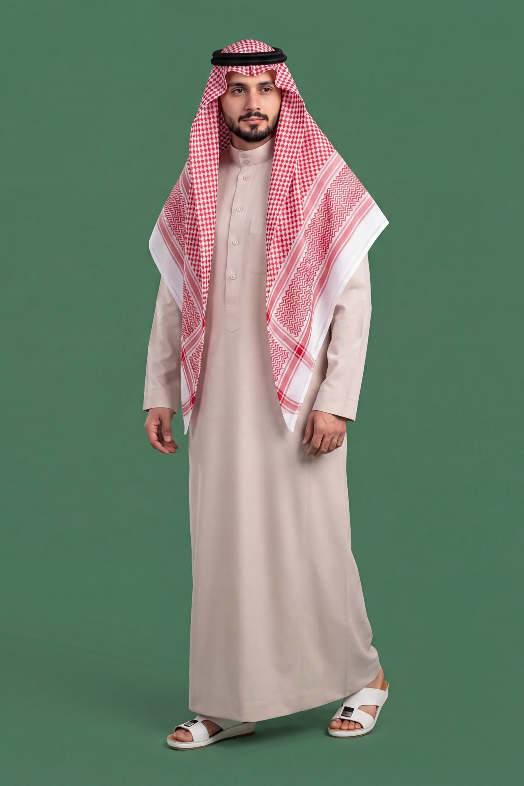 Pale pink Saudi Thobe