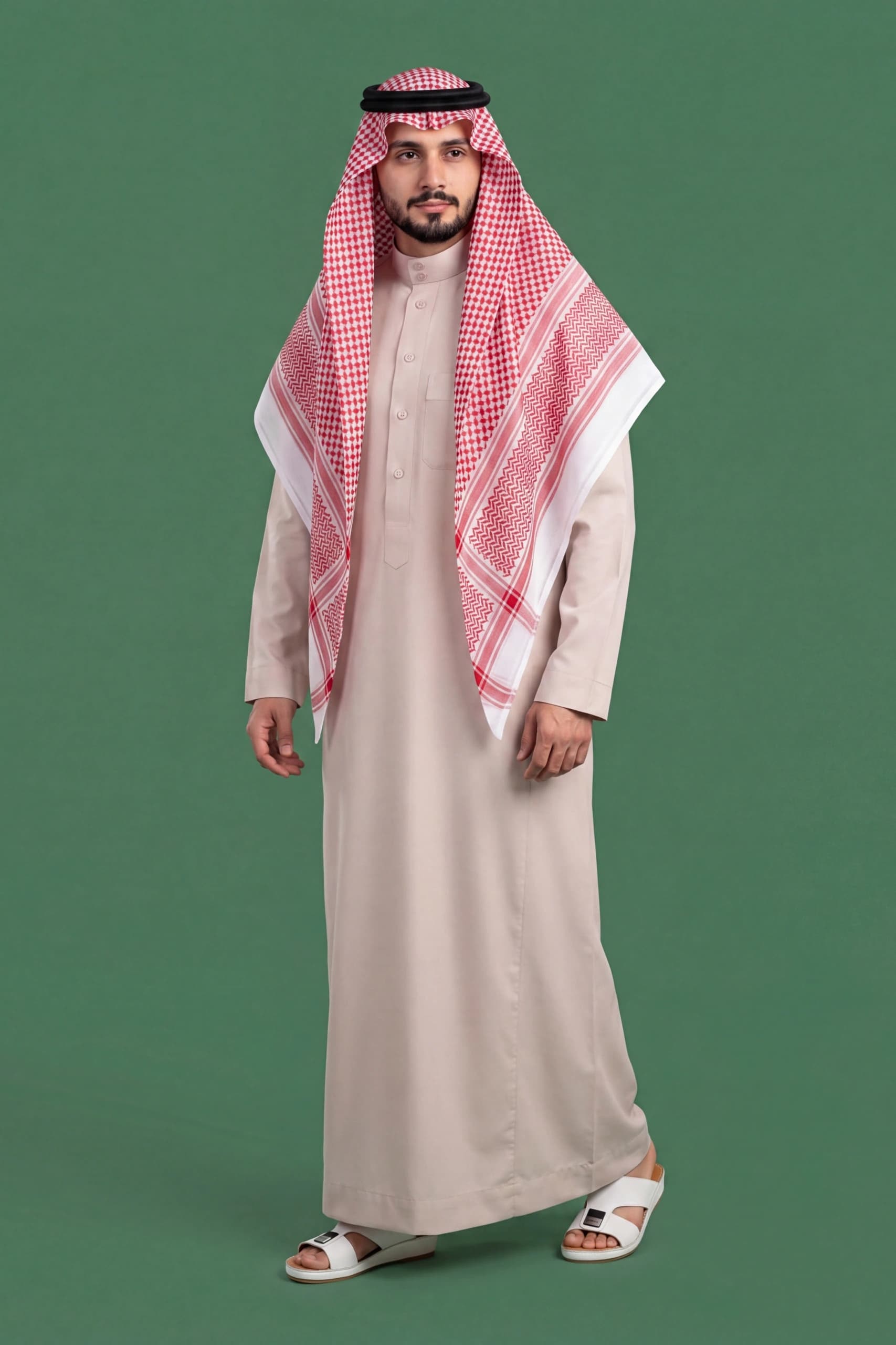 Pale pink Saudi Thobe 3