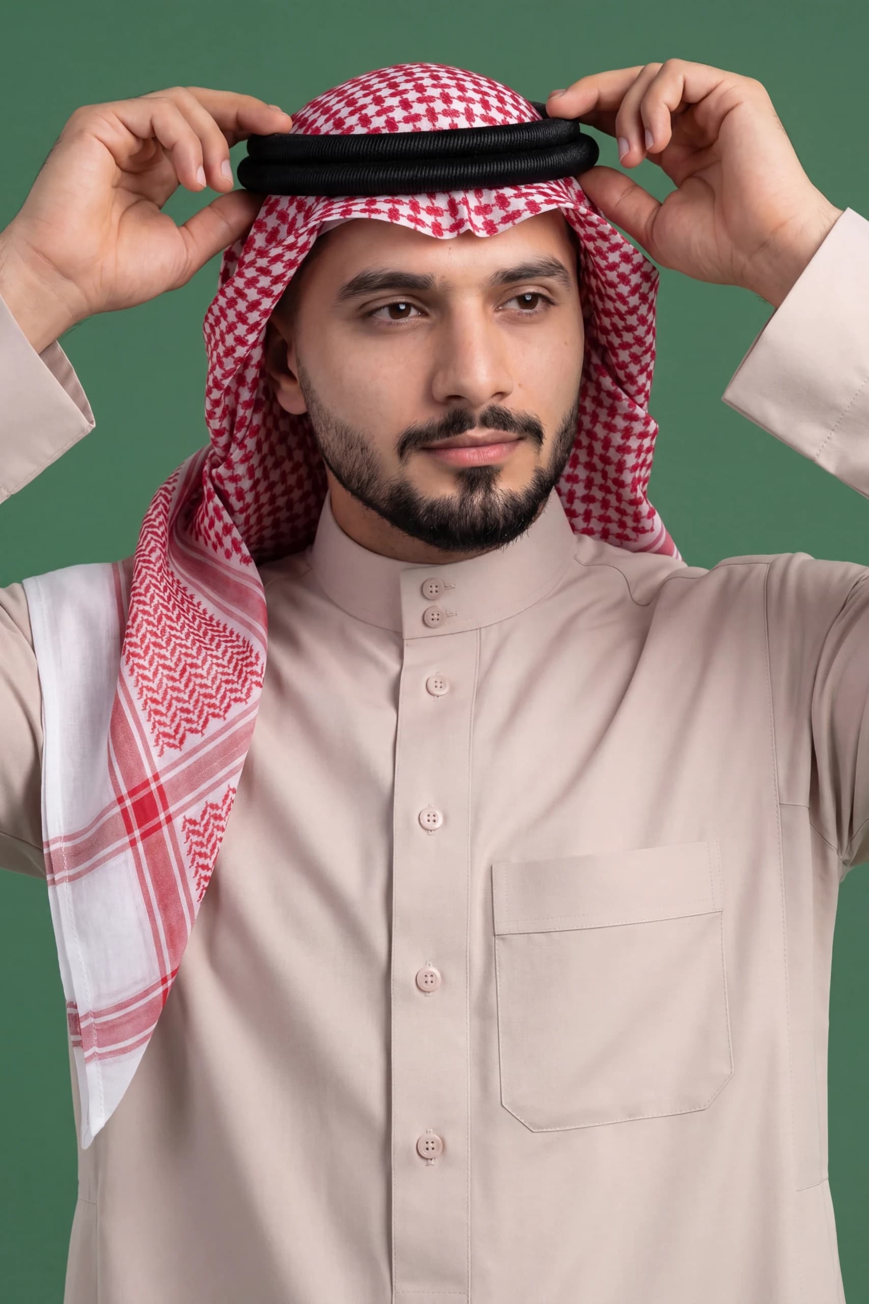 Pale pink Saudi Thobe 2