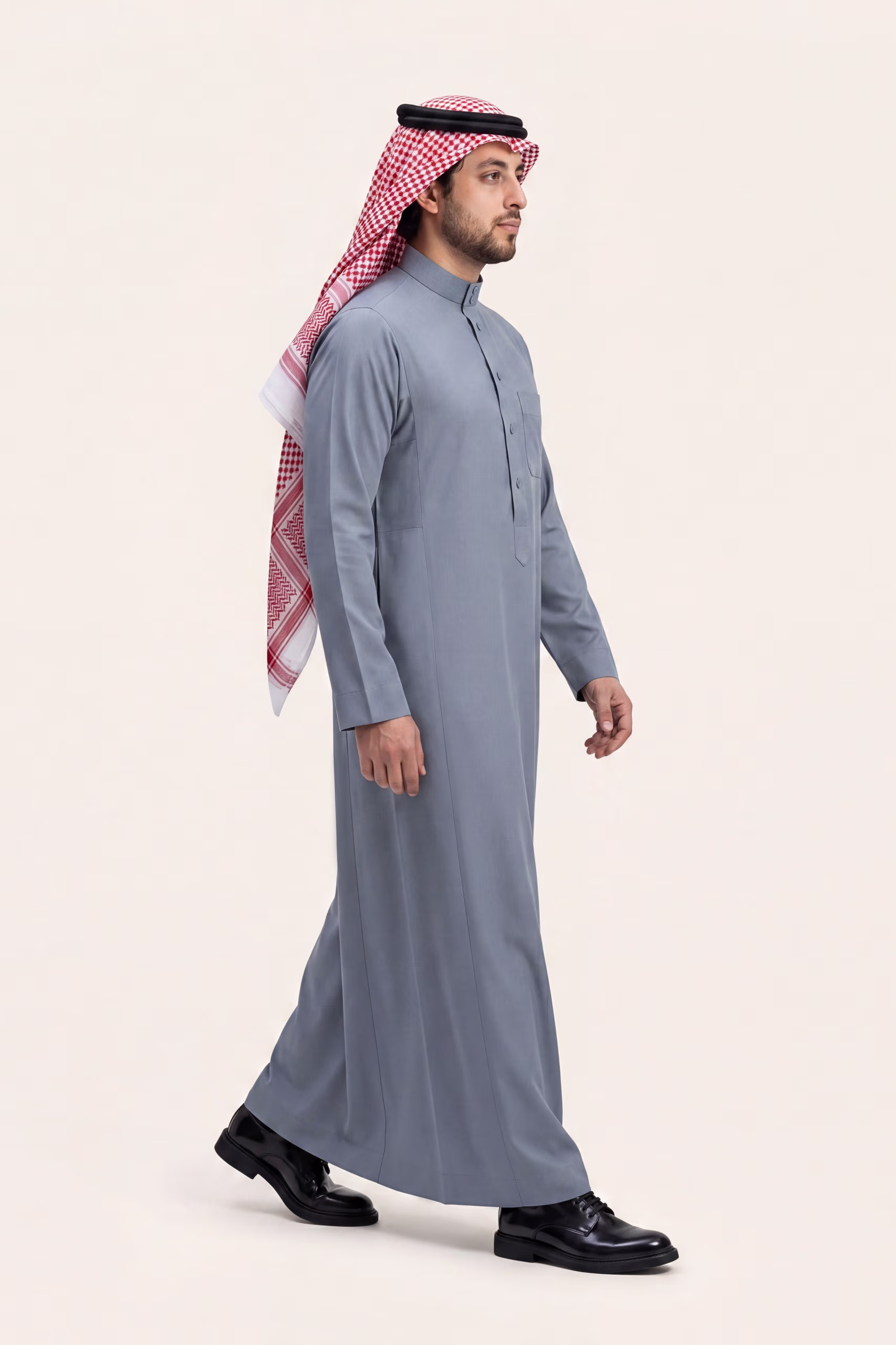 Slate Blue Saudi Thobe 3