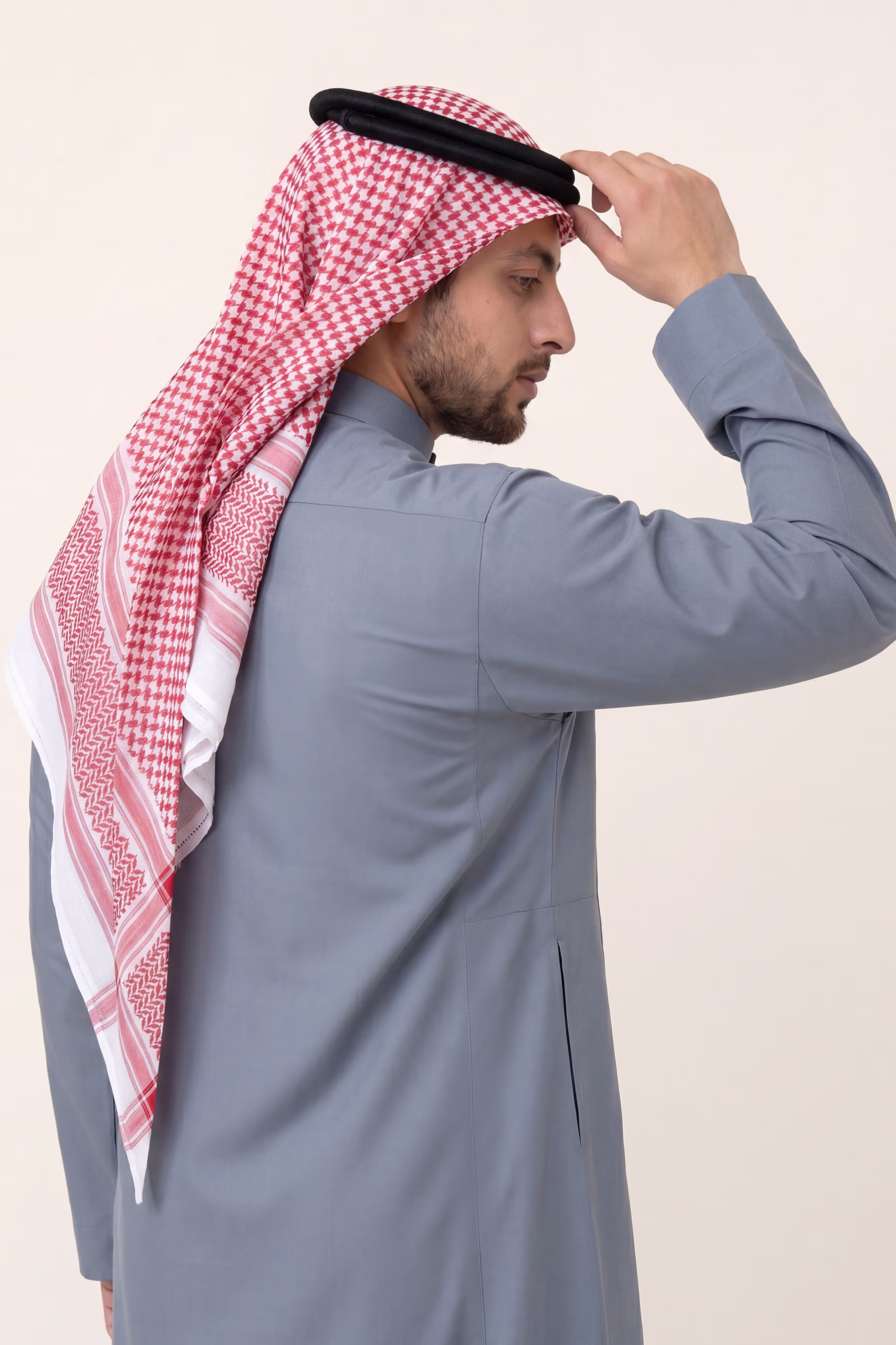 Slate Blue Saudi Thobe 4